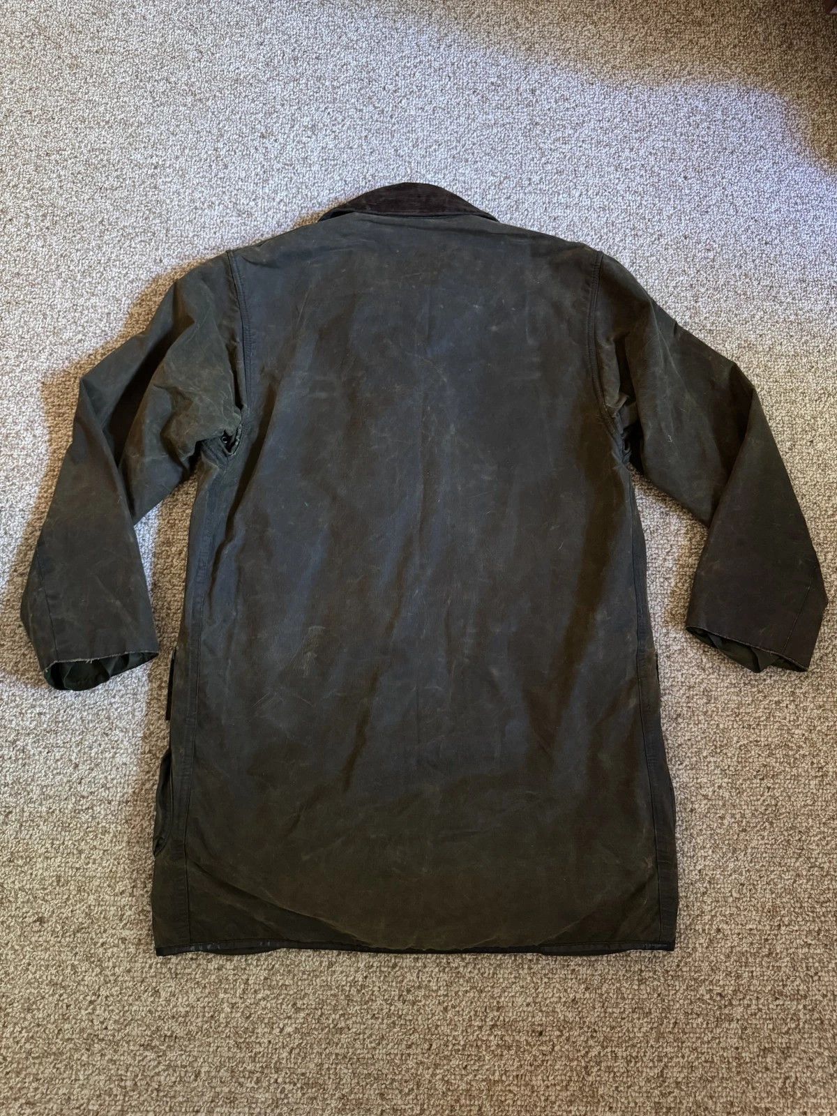 Barbour "NORTHUMBRIA" Parka Jacket (waxed, lined, olive, C38 S-M) Size US M / EU 48-50 / 2 - 5 Thumbnail