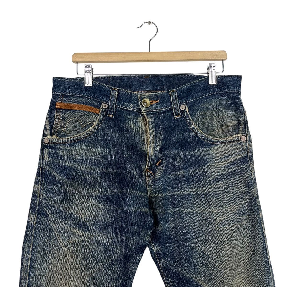 Edwin Vintage Edwin Western Cowboy Distressed Denim Jeans Size US 34 / EU 50 - 2 Thumbnail