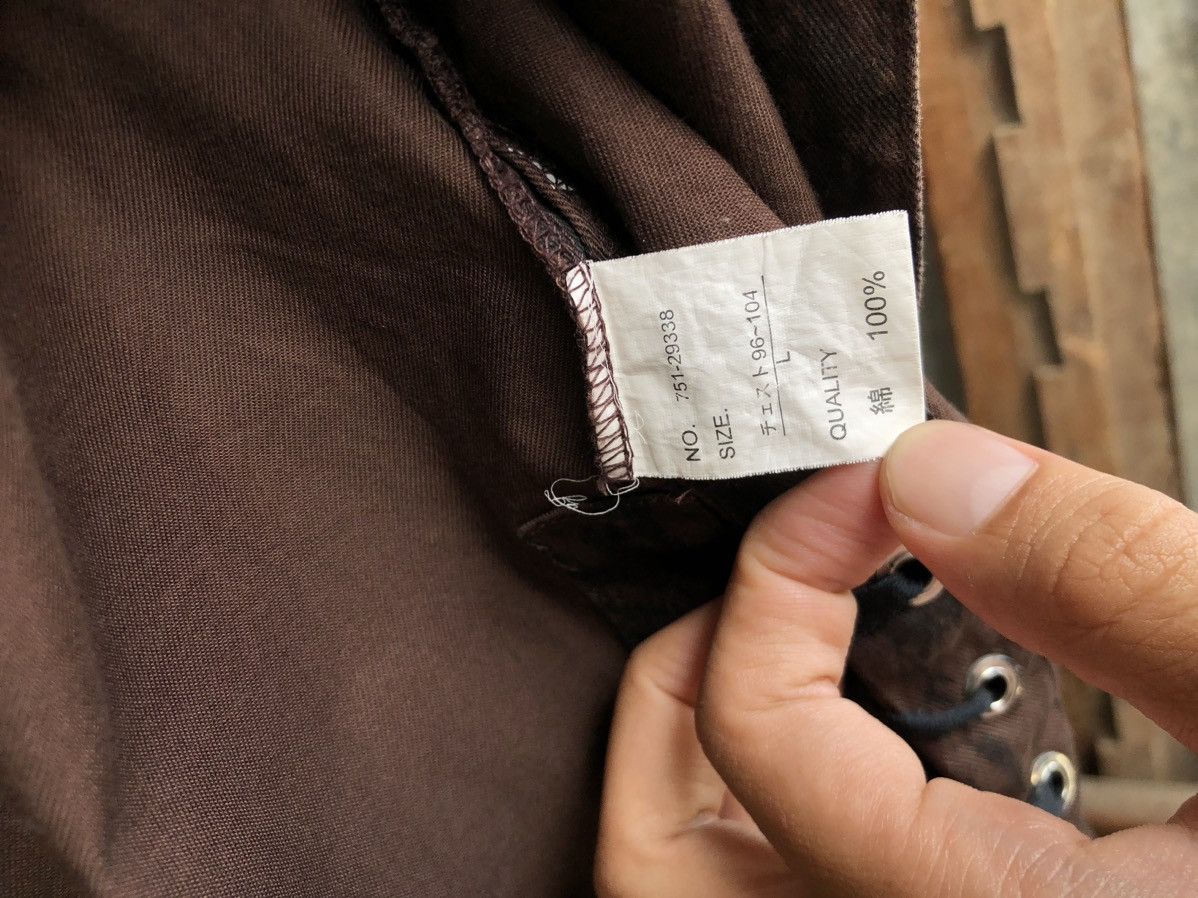 If Six Was Nine × Japanese Brand × Le Grande Bleu (L.G.B.) Y2K Slash Number Poem Button Up Shirt Size US L / EU 52-54 / 3 - 9 Thumbnail