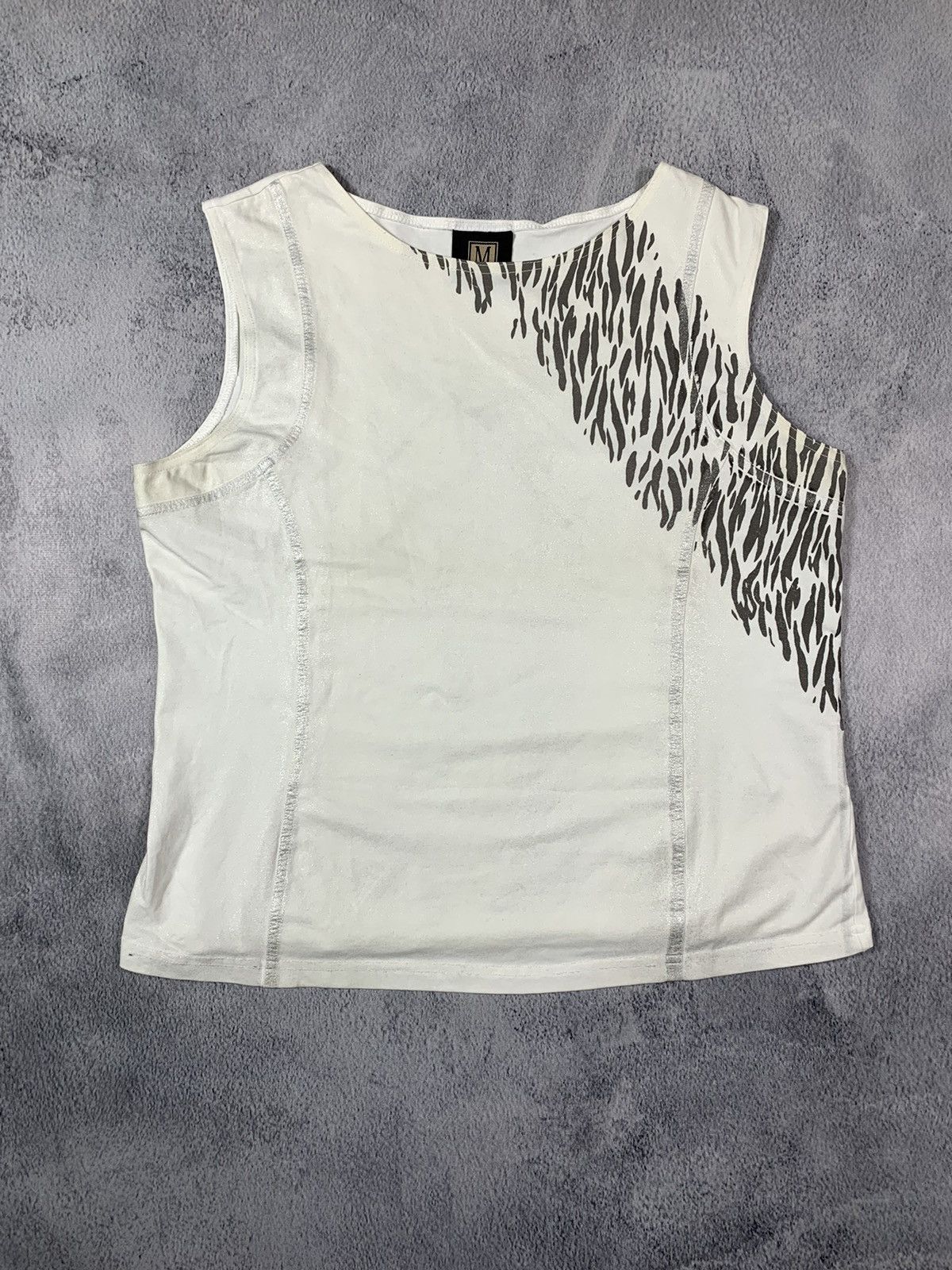 Japanese Brand × Vintage Vintage Y2K Japanese style singled tank top avant garde M Size M / US 6-8 / IT 42-44 - 1 Thumbnail