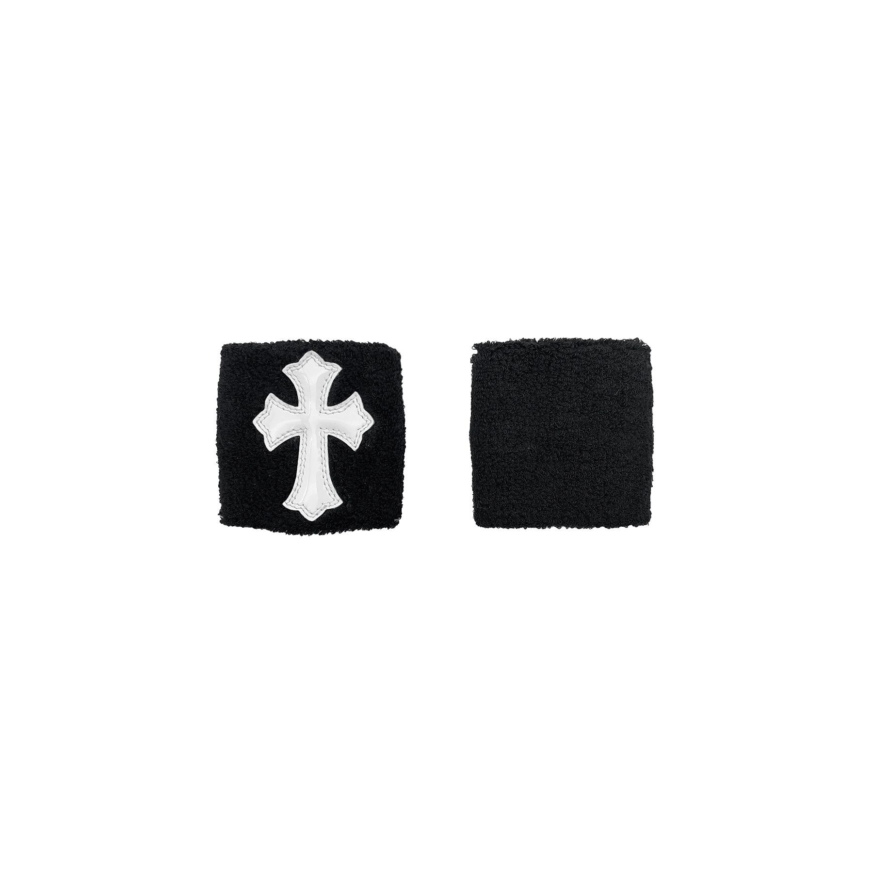 Chrome Hearts Chrome Hearts White Patent Leather Cross Patch Sweatbands Size ONE SIZE - 2 Thumbnail