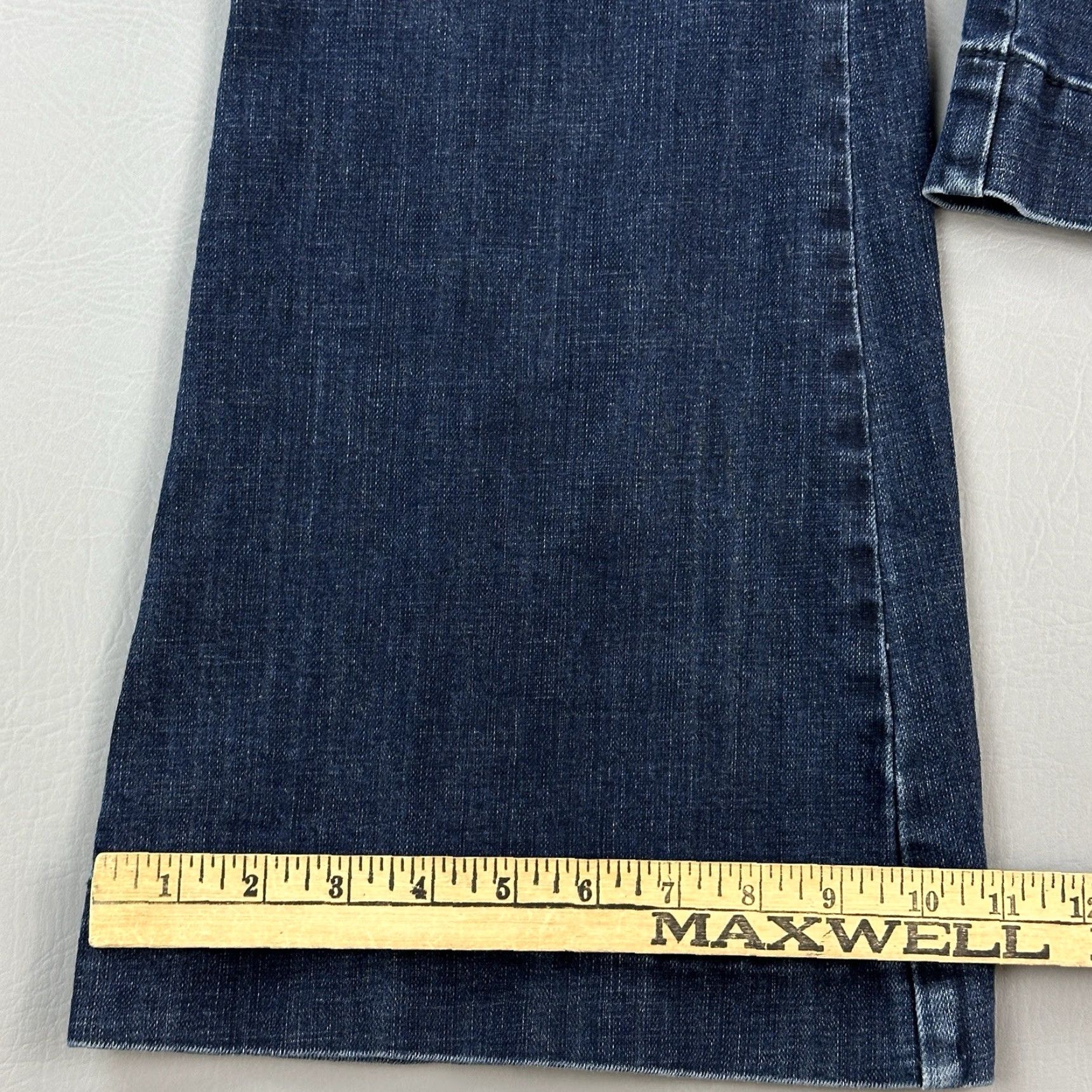 Vintage Rock & Roll Denim Jeans Women’s 33x34 33x33 Flare High Rise Trouser Rivet Detail Size 24" / US 00 / IT 34 - 4 Thumbnail