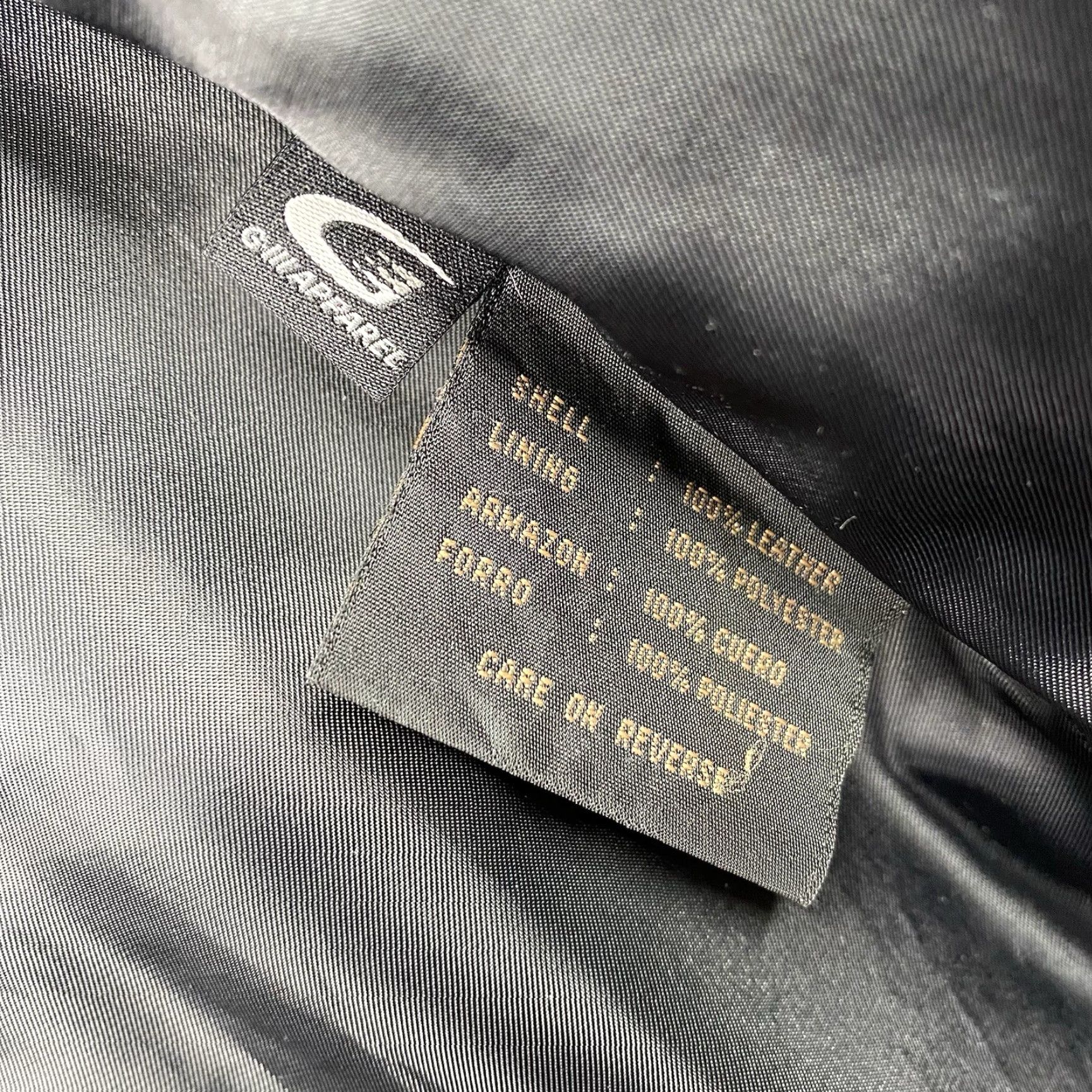 Vintage VINTAGE Womens Siena Black Leather Jacket 14 Full Zip Lined Pockets 3 Button Classic 90s Size XL / US 12-14 / IT 48-50 - 6 Thumbnail