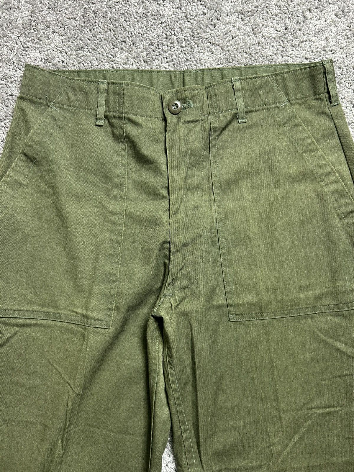 Other Vintage 70s Military OG 507 Pants Distressed Repaired Size US 31 - 2 Thumbnail