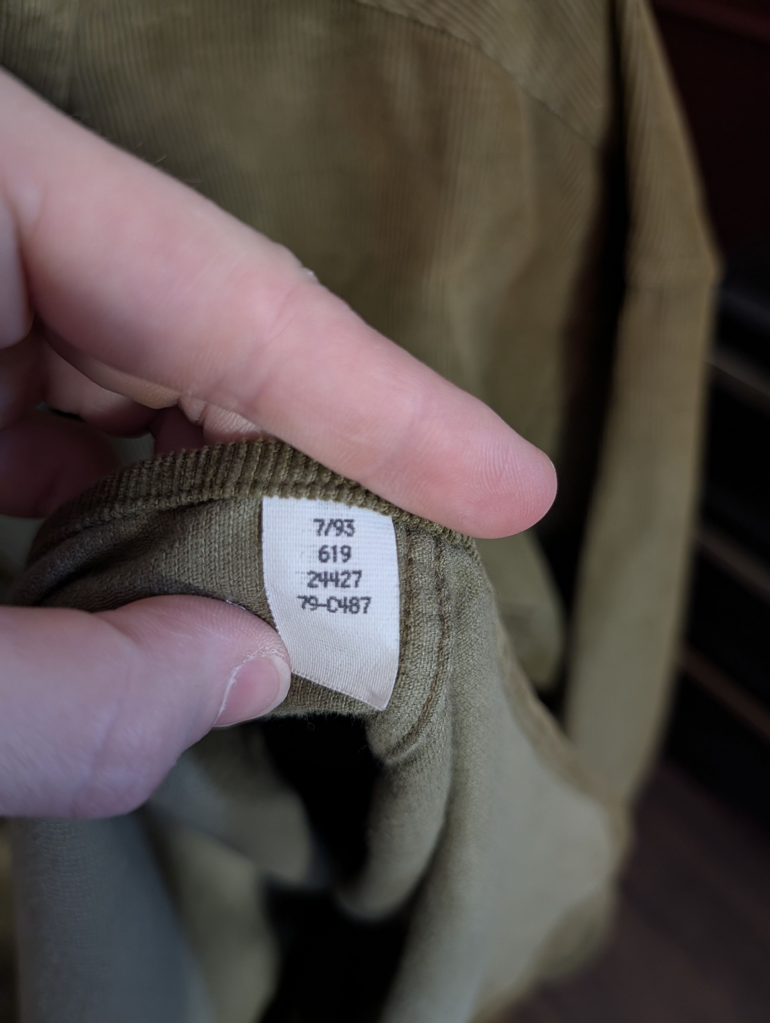 Lands' End VTG 1993 Green thick corduroy shacket MiUSA XL Size US XL / EU 56 / 4 - 11 Thumbnail