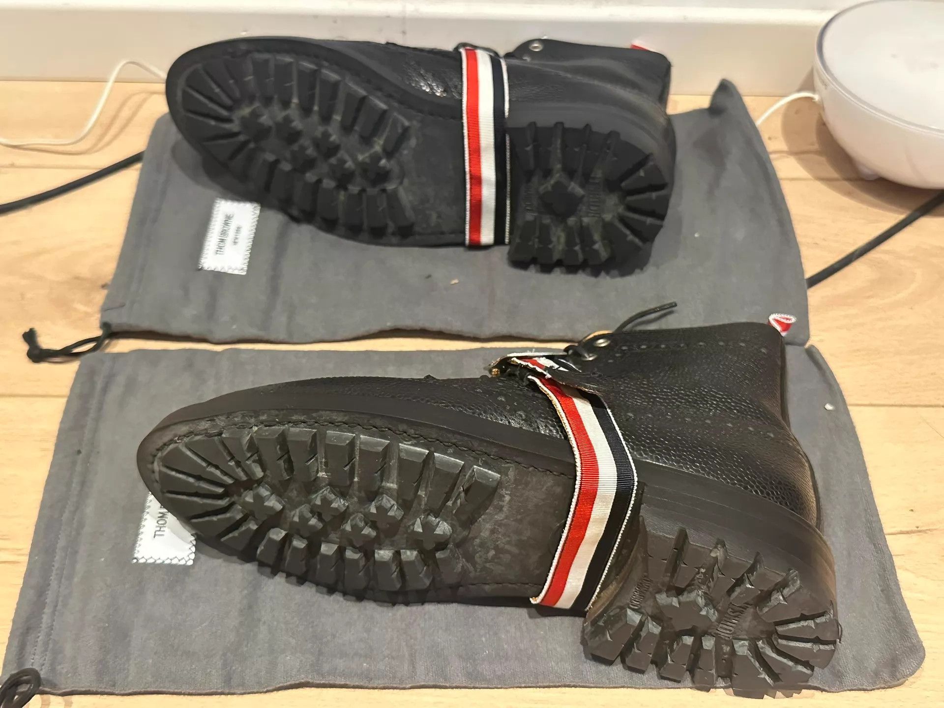 Thom Browne TB Classic High-Top Detachable Laces Dog Tooth Sole 5CM US7 Size US 7 / EU 40 - 3 Thumbnail
