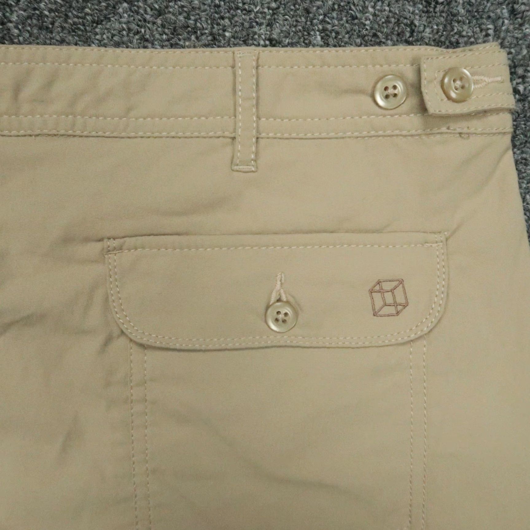 Clothing Arts Pants Womens 18 Khaki Tan Travel Hiking Outdoor Pockets Stretch Cargo Straight Inseam 32 Beige Nylon Spandex