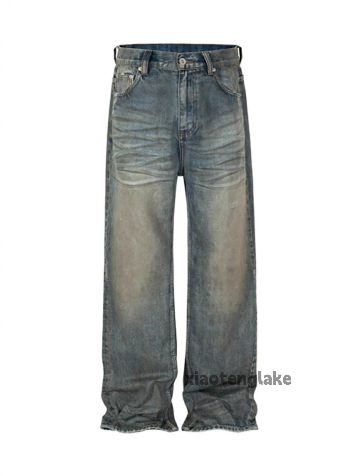 Jean × Vintage washed faded punk grunge rusty stain damaged jeans Size US 30 / EU 46 - 5 Thumbnail