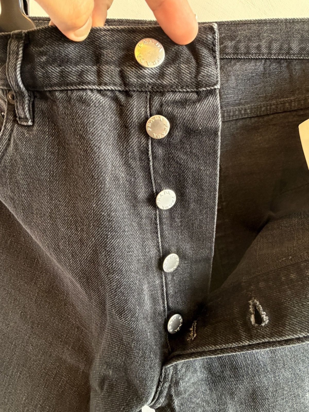 Prada Prada Five-pocket Denim Jeans Enamel Triangle Logo Size 31 Size US 31 - 15 Thumbnail