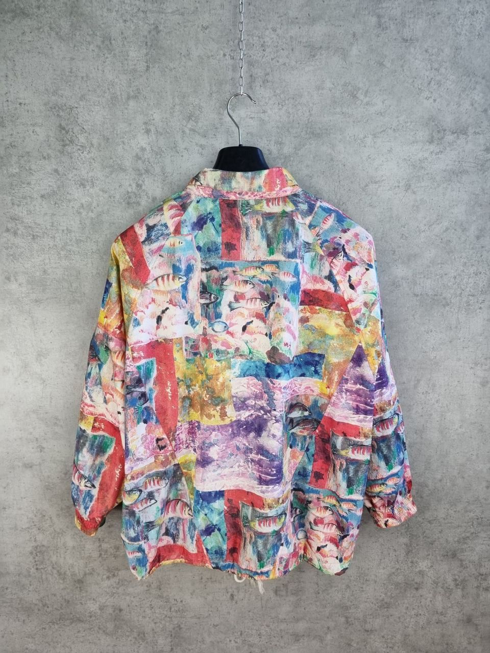 Japanese Brand Rare Psychedelic Art Multicolor Abstract Design Anorak Size US XL / EU 56 / 4 - 7 Thumbnail