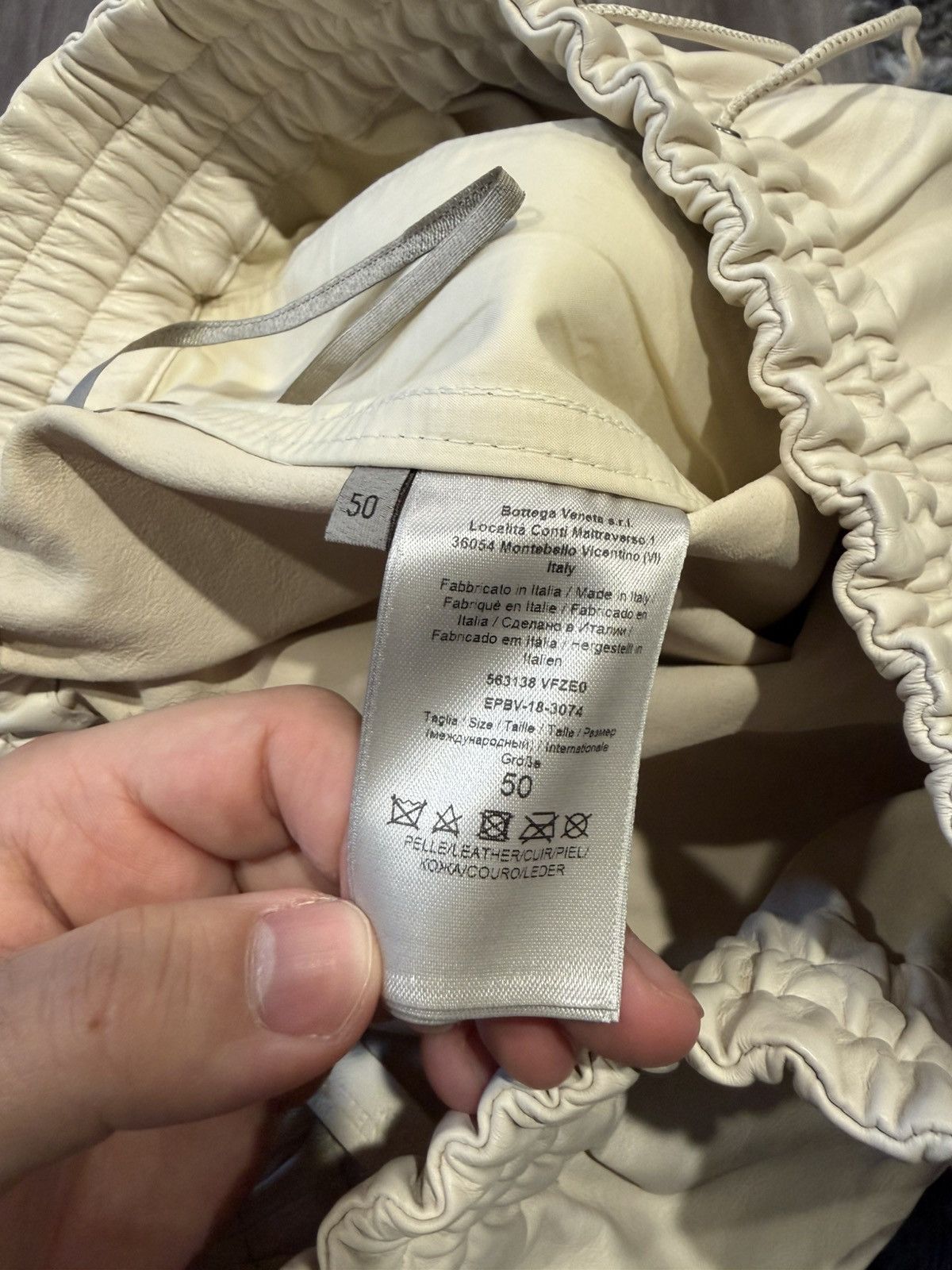 Bottega Veneta Bottega Veneta White Leather Pants Size US 34 / EU 50 - 8 Thumbnail