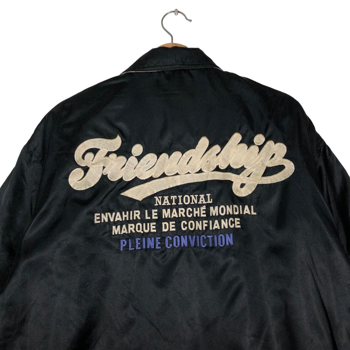 Japanese Brand 🔥Vtg Reversible Bomber Jacket Club League Sports Big Logo Size US L / EU 52-54 / 3 - 9 Thumbnail