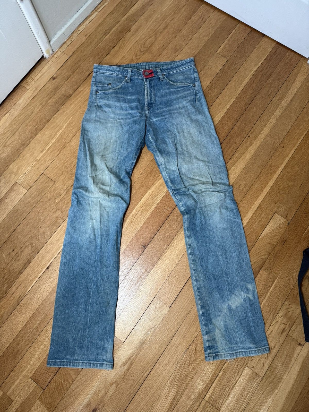 Marithe + Francois Girbaud Marithe Francois Girbaud Denim Red Blue Size US 30 / EU 46 - 2 Thumbnail