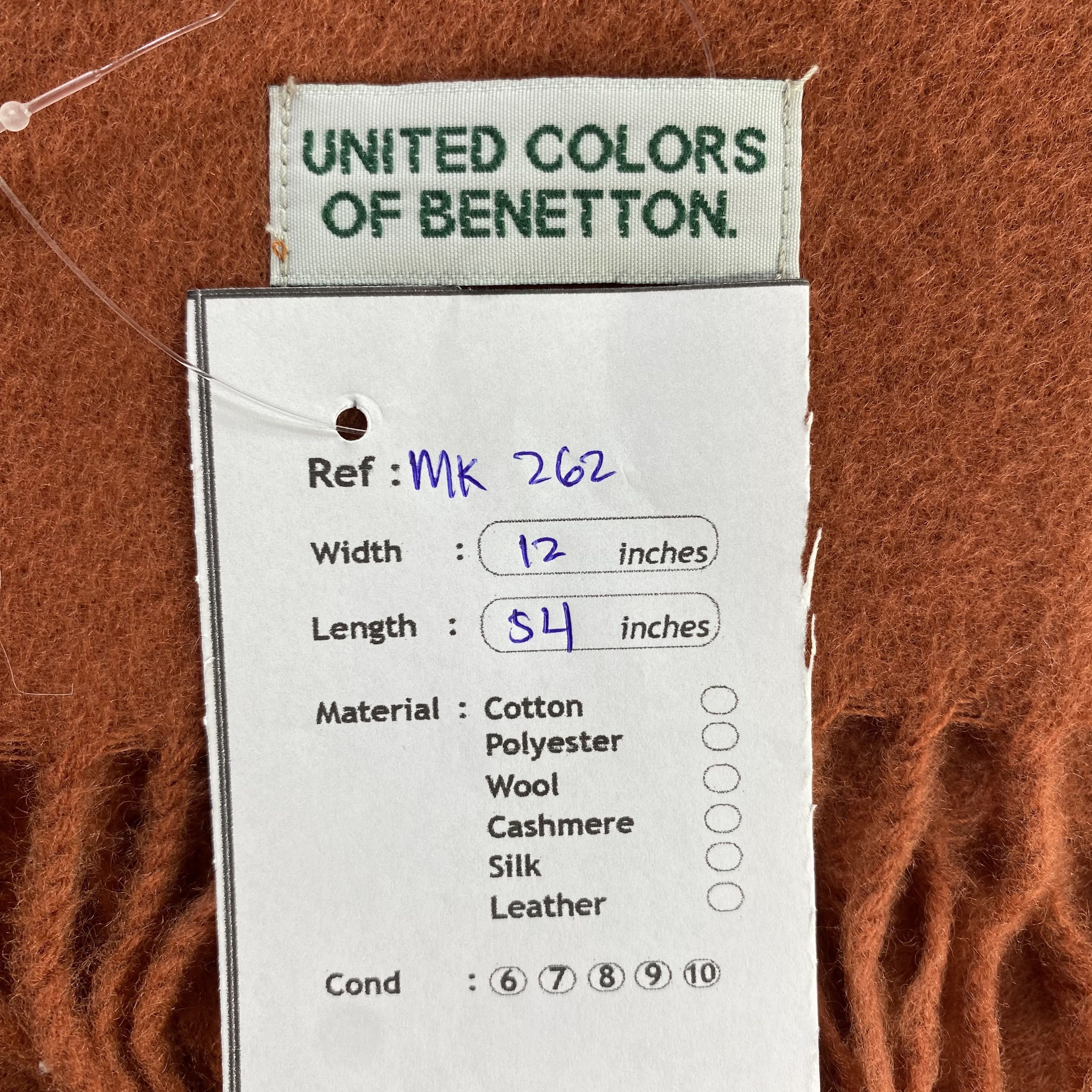 United Colors Of Benetton United Colors Of Benetton Scarf / Muffler / Neckwear Size ONE SIZE - 6 Thumbnail
