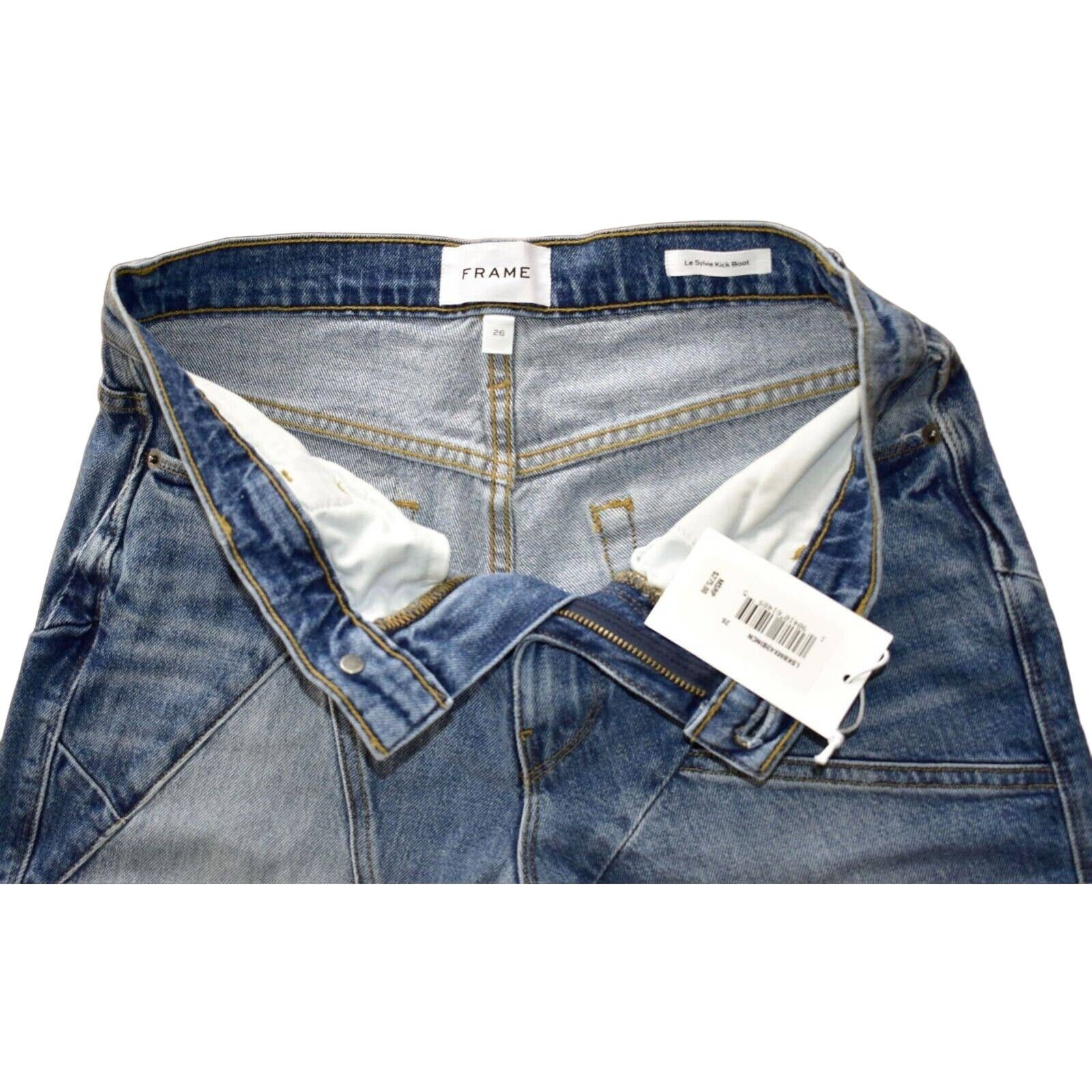 Frame B5 NWT FRAME Le Sylvie Kick Duncan Jeans LSKBMX439 26 $275 Size 26" / US 2 / IT 38 - 5 Thumbnail