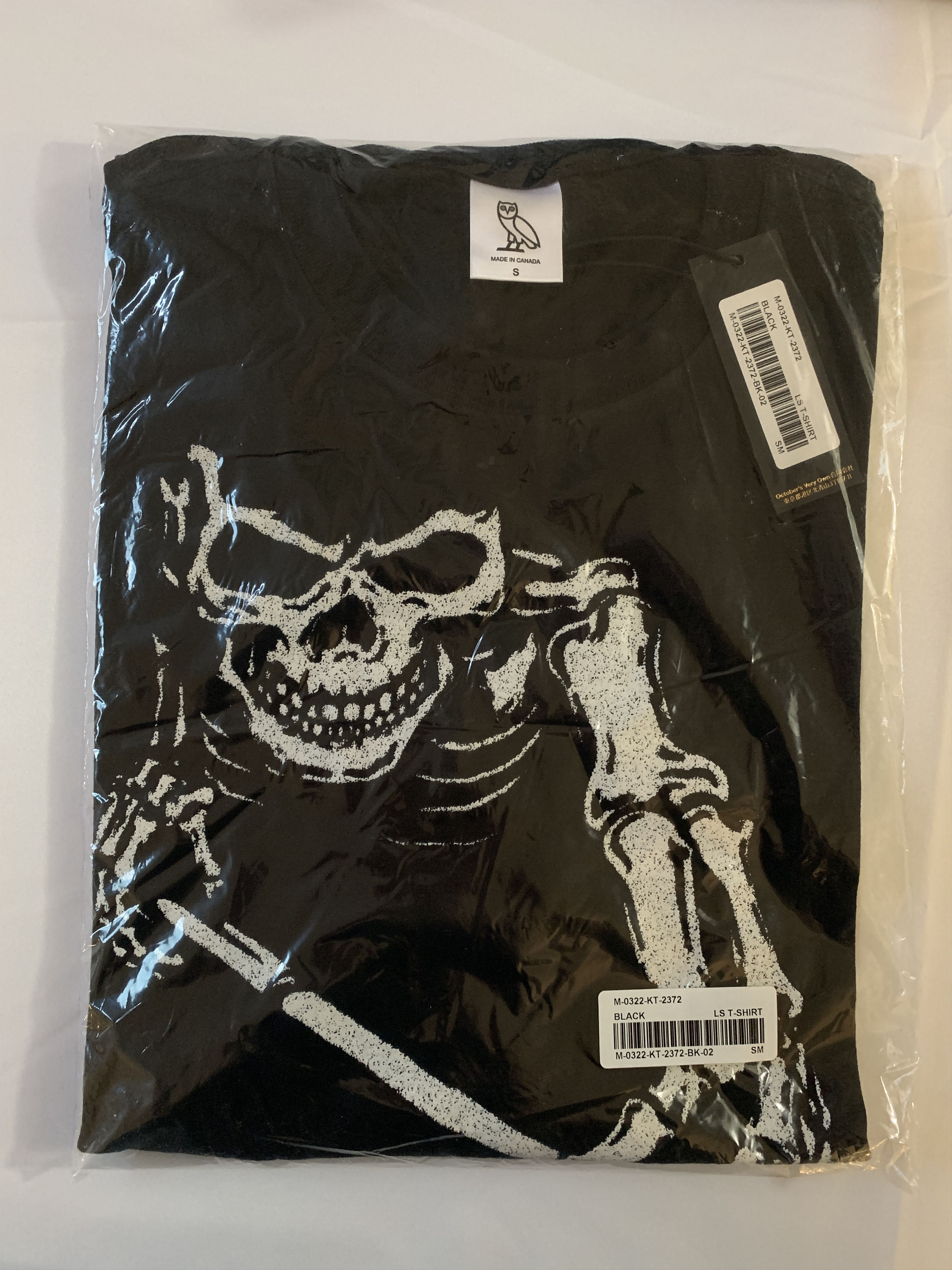 Drake OVO Skeleton Halloween Longsleeve T-shirt Size US S / EU 44-46 / 1 - 3 Thumbnail