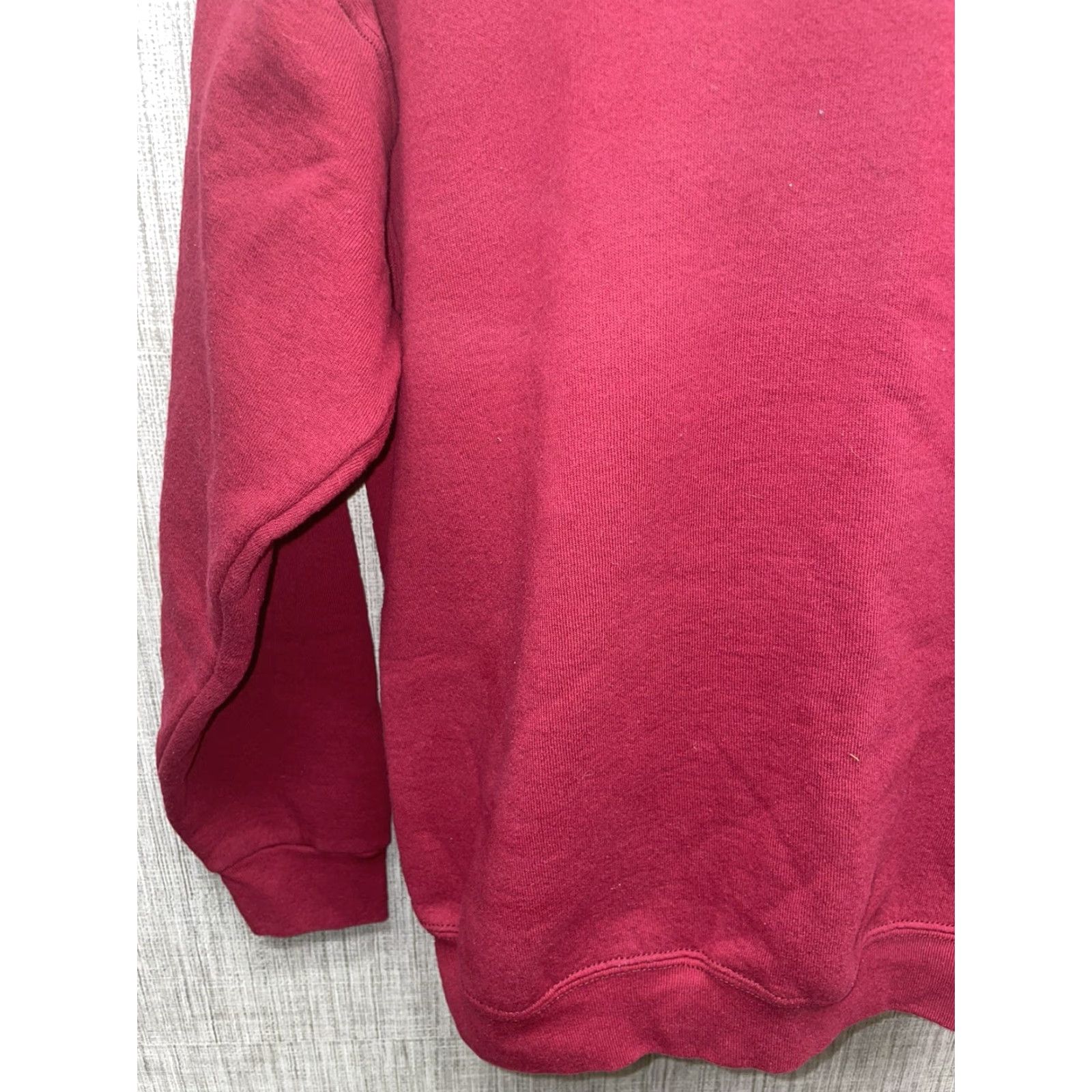 Fruit Of The Loom VTG Fruit Of The Loom Cotton Blend Maroon Crewneck Sweatshirt Mens XL Red Pullover Sweatshirt Size US XL / EU 56 / 4 - 3 Thumbnail