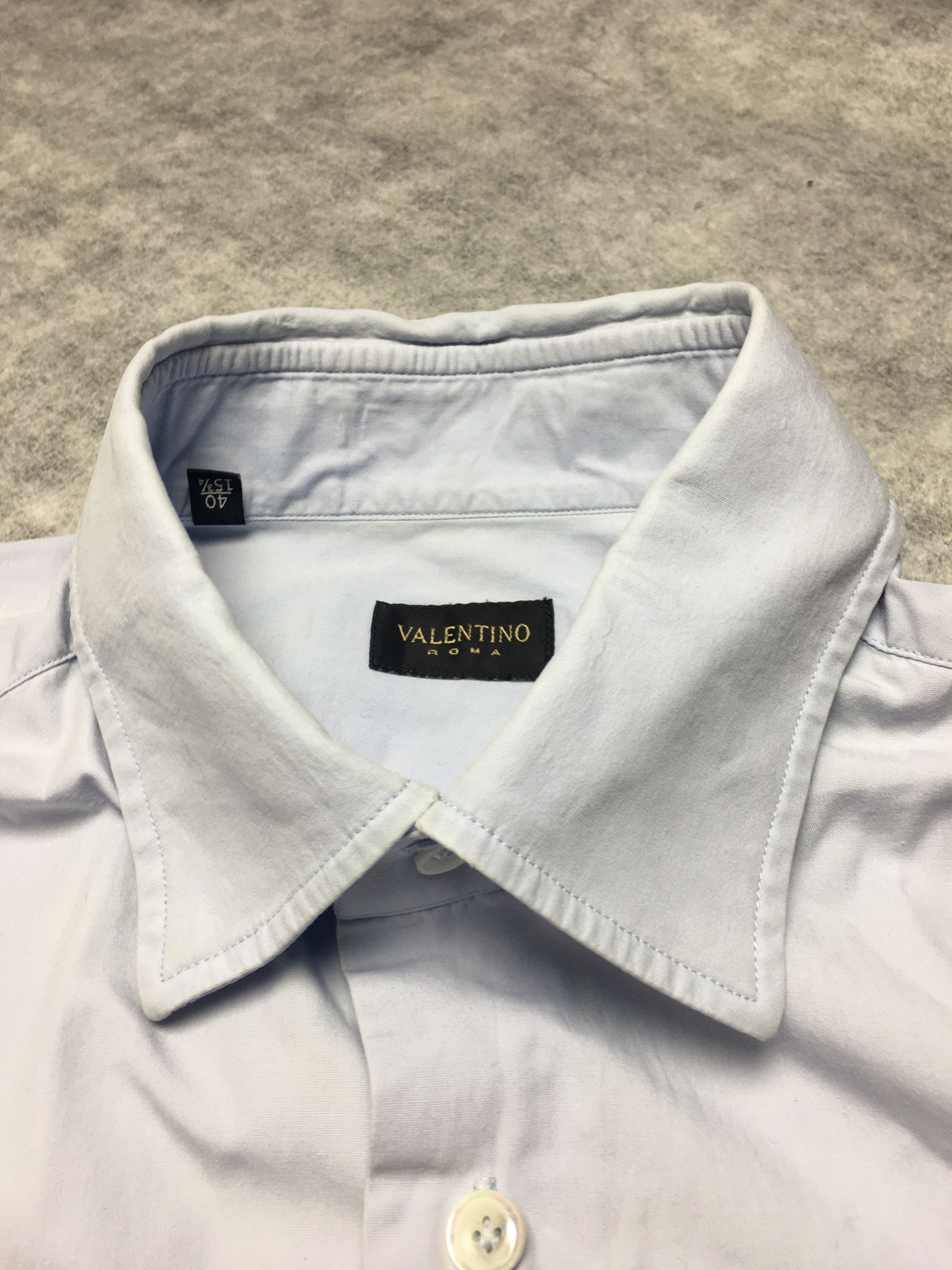 Valentino Valentino Roma Blue Classic Mens Shirt 15 3/4 - 40 Size US S / EU 44-46 / 1 - 3 Thumbnail