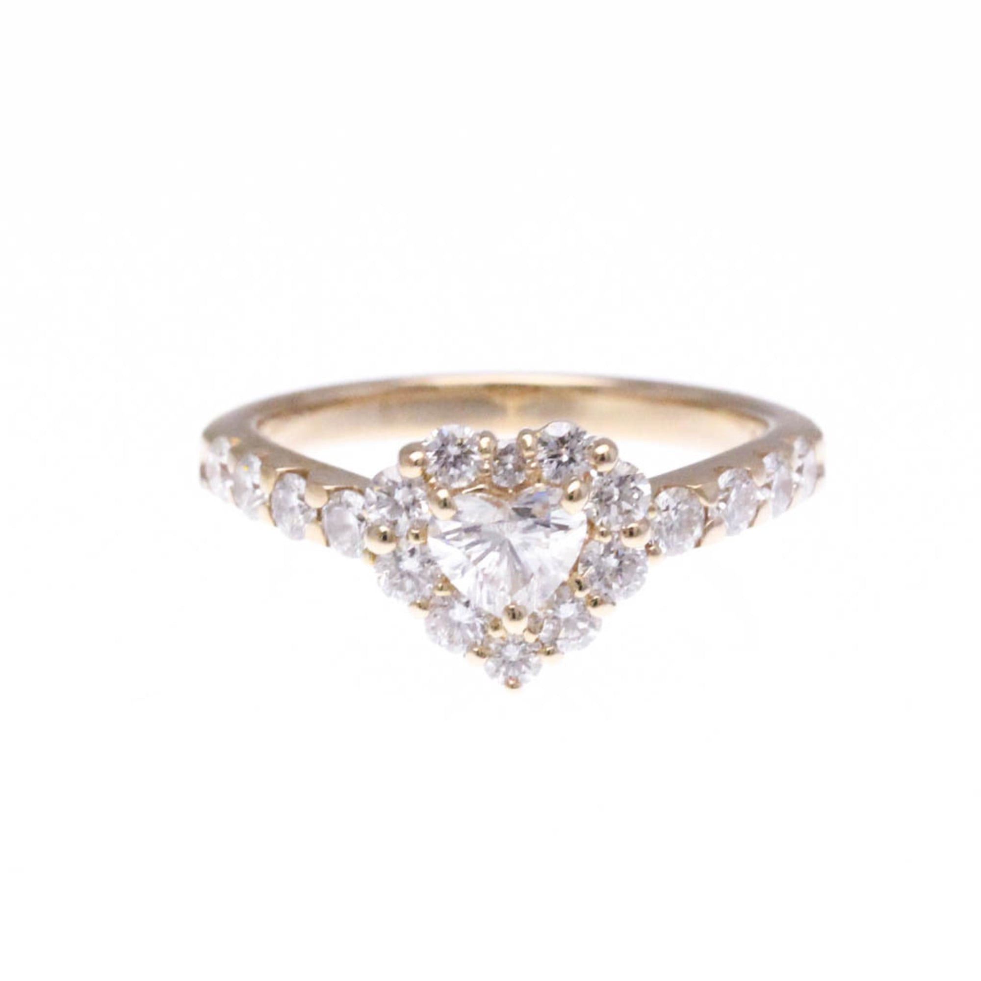 Ponte Vecchio Heart Diamond Ring D 0.323/0.63 White Gold (18K) Fashion Diamond Band Ring Silver