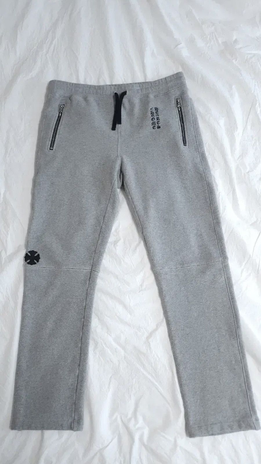 Chrome Hearts Chrome Hearts Vertical Leather Patch Sweatpants Size US 36 / EU 52 - 1 Thumbnail