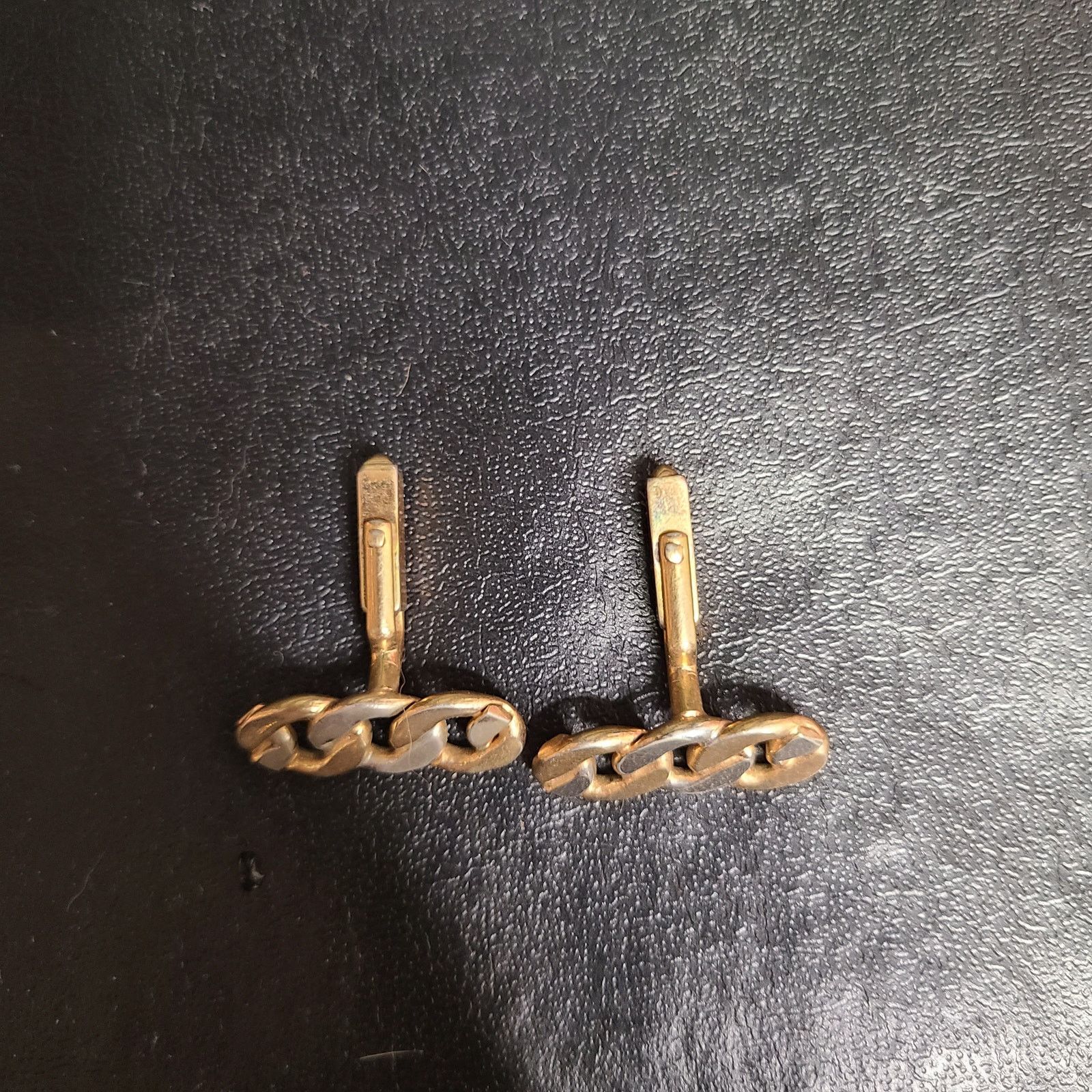 Vintage Vintage Swank Cuban link chain gold silver cuff links Size ONE SIZE - 2 Thumbnail