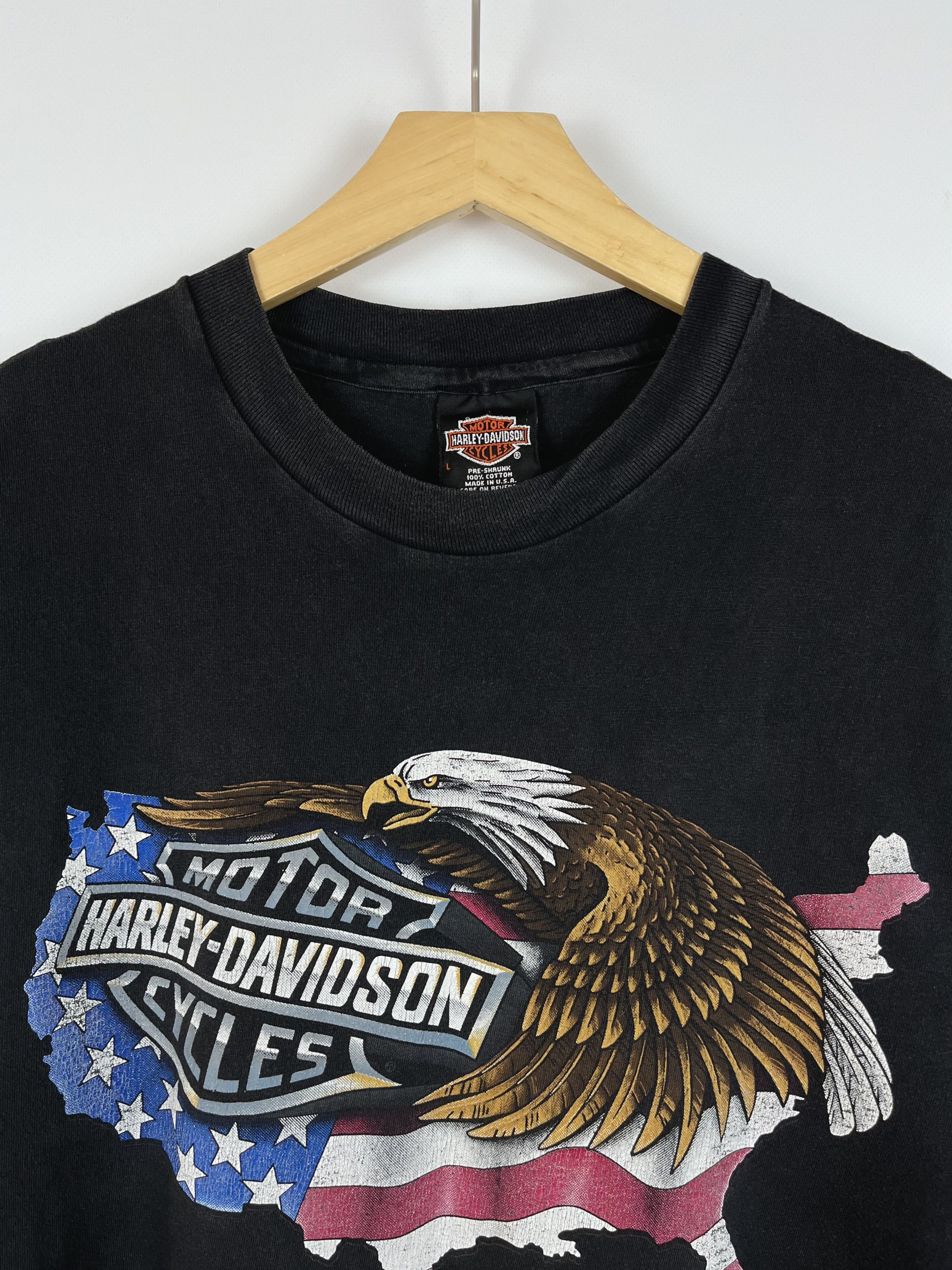 Harley Davidson Vintage Harley Davidson Wings Over America T Shirt 90’s Size US L / EU 52-54 / 3 - 6 Thumbnail