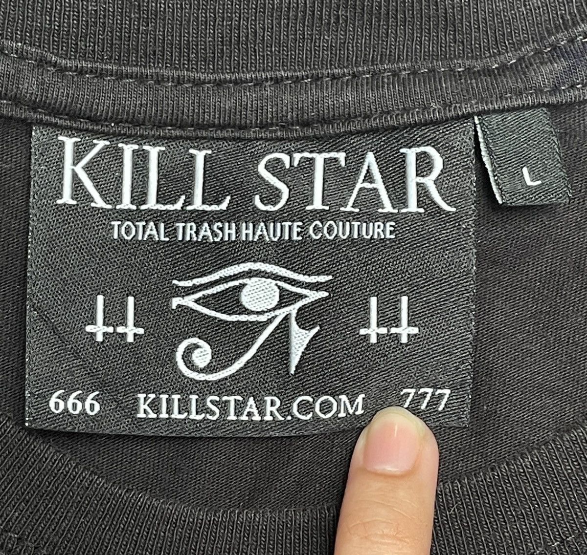 Designer × Killstar Rare Design Brand Kill Star T-shirt 2000s Size US L / EU 52-54 / 3 - 9 Thumbnail