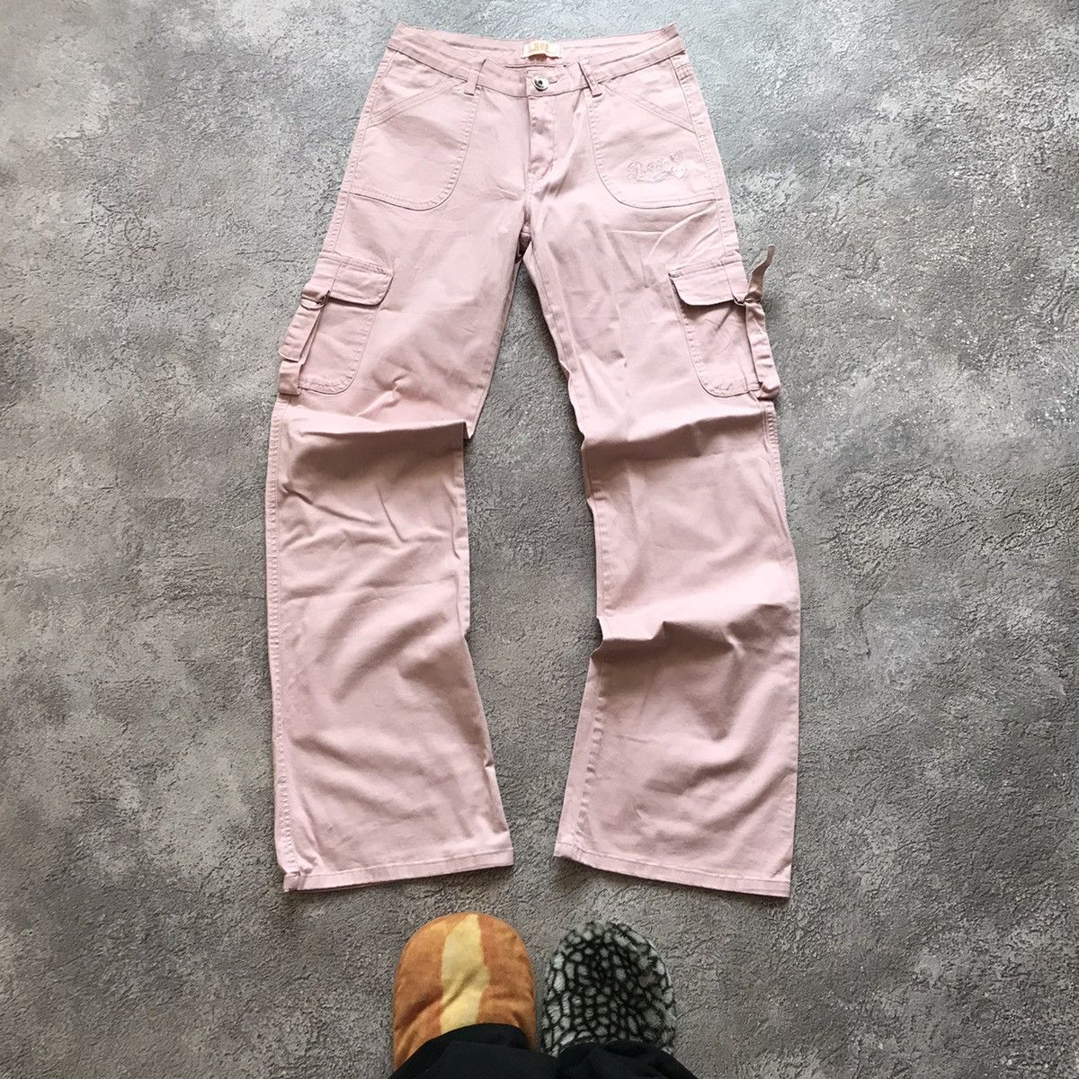 Vintage Vintage 90s Baggy Cargo Pants Flared Parachute Streetwear 29 Size 29" - 2 Thumbnail