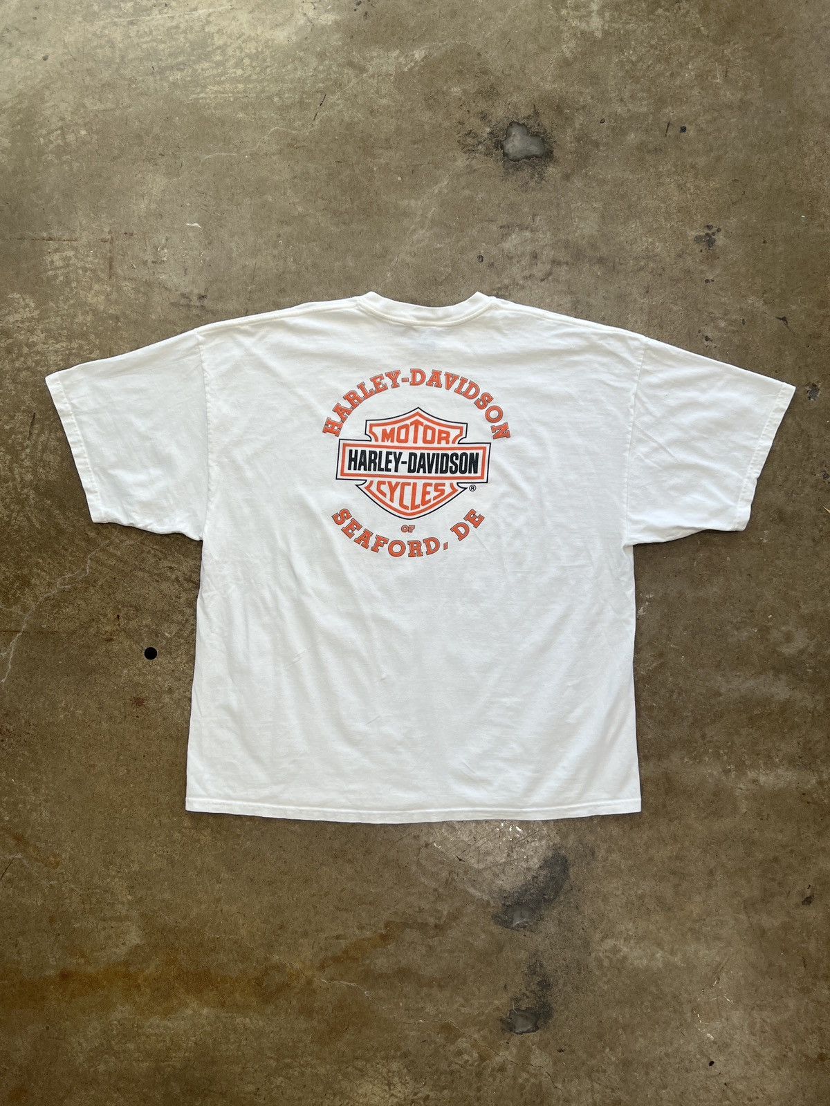 Harley Davidson Vintage 2001 Y2K Harley Davidson Eagle Delaware Tee XXXL Size US XXL / EU 58 / 5 - 5 Thumbnail