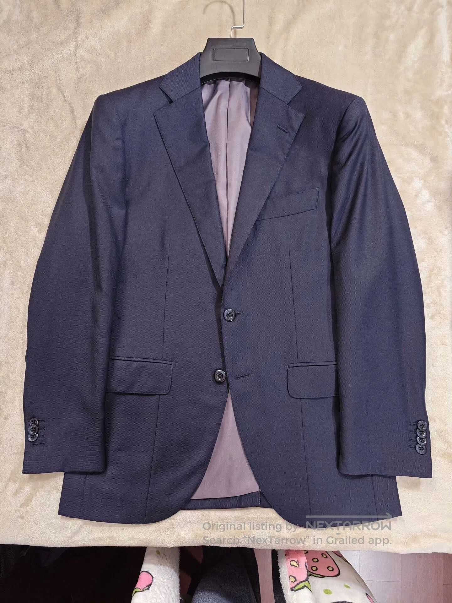 Japanese Brand DORMEUIL Custom Wool Suit Jacket. Size US M / EU 48-50 / 2 - 6 Thumbnail