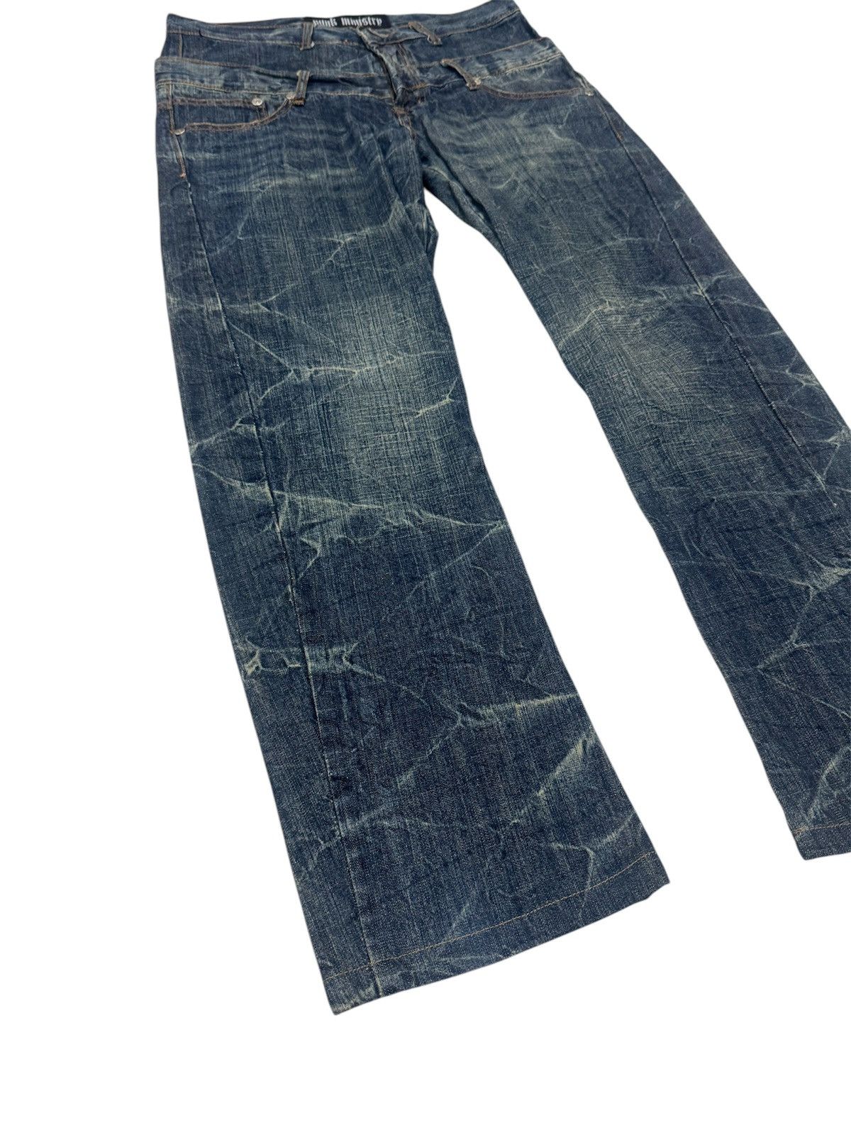 If Six Was Nine × Japanese Brand × Vintage Vintage Punk Ministry Double Waist Jeans Size US 30 / EU 46 - 3 Thumbnail