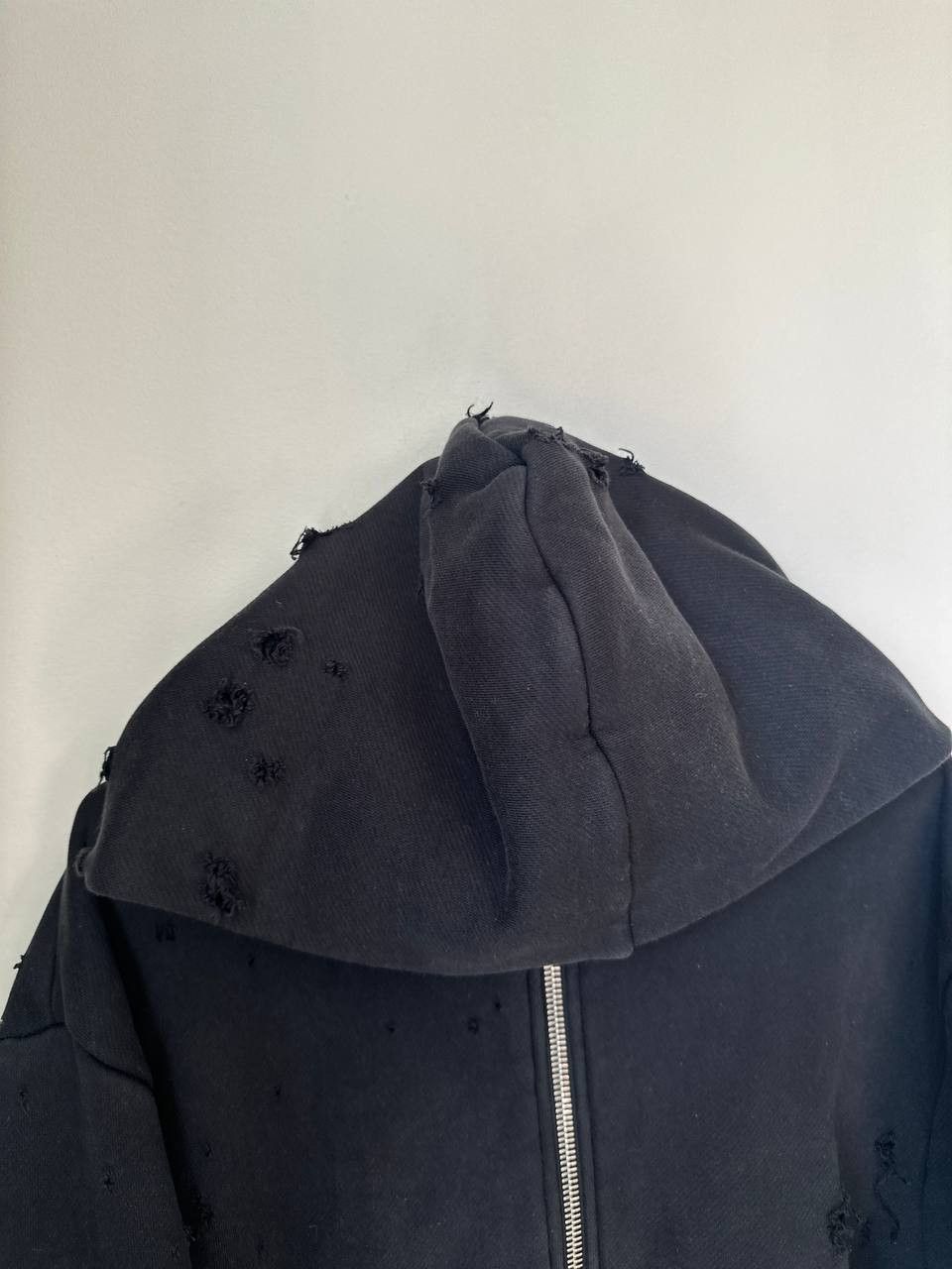 Amiri Amiri distressed zip hoodie Size US XL / EU 56 / 4 - 8 Thumbnail