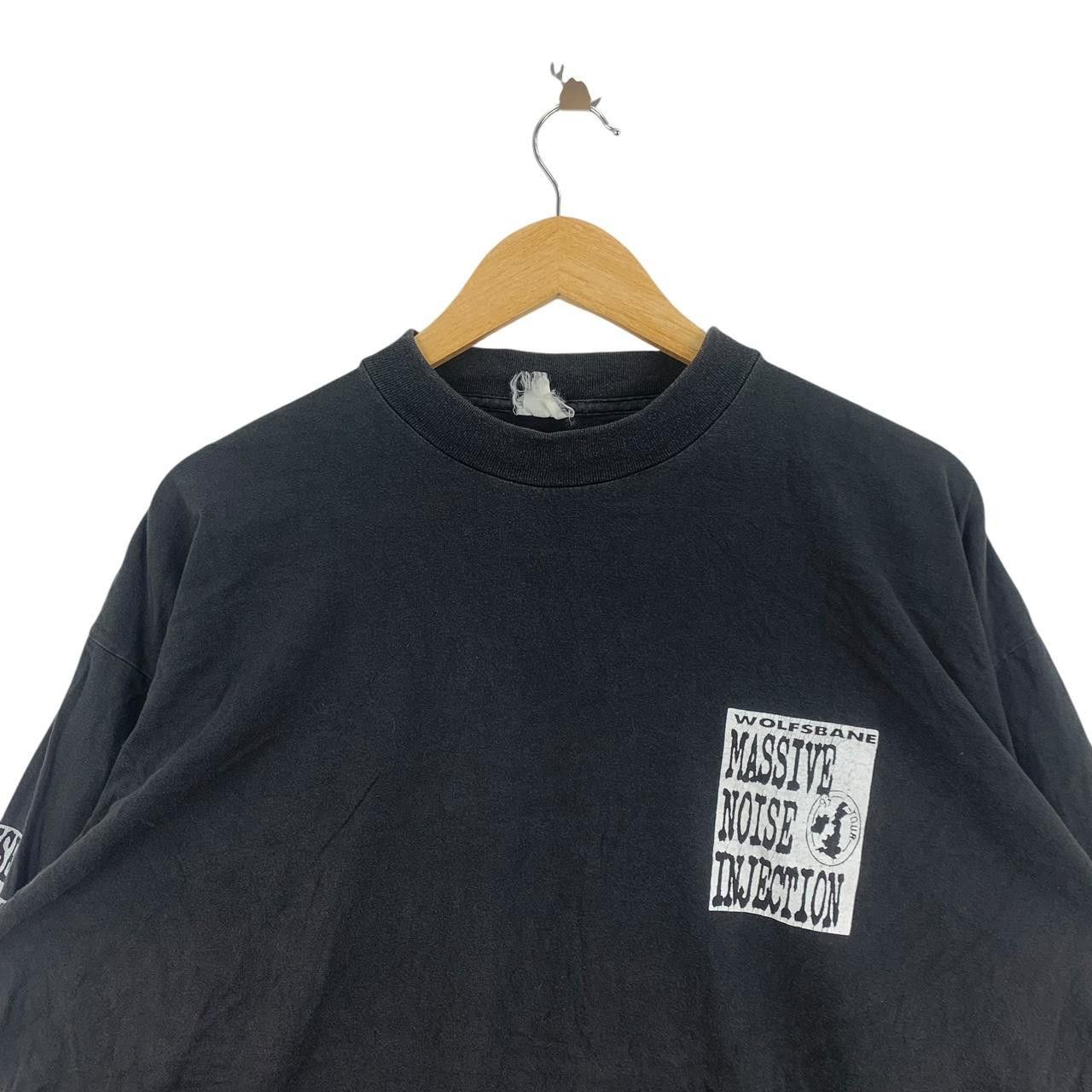 Vintage Vintage WOLFSBANE MASSIVE NOISE INJECTION Album Tee Shirt Size US XL / EU 56 / 4 - 2 Thumbnail