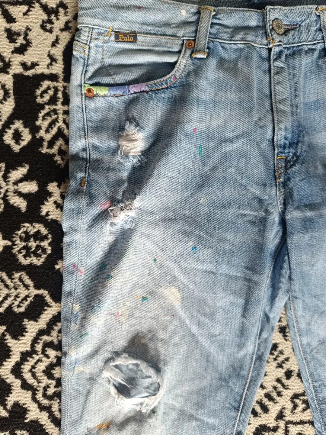 Polo Ralph Lauren Polo Splash Ink Jeans Size US 31 - 9 Thumbnail