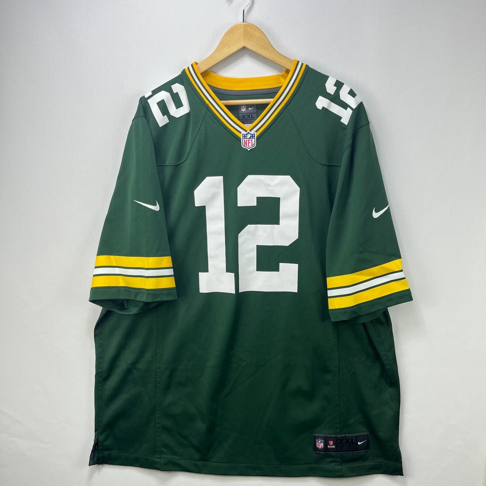 Nike Vintage Nike Green Bay Packers 12 Aaron Rodgers Jersey 2XL Size ONE SIZE - 1 Thumbnail