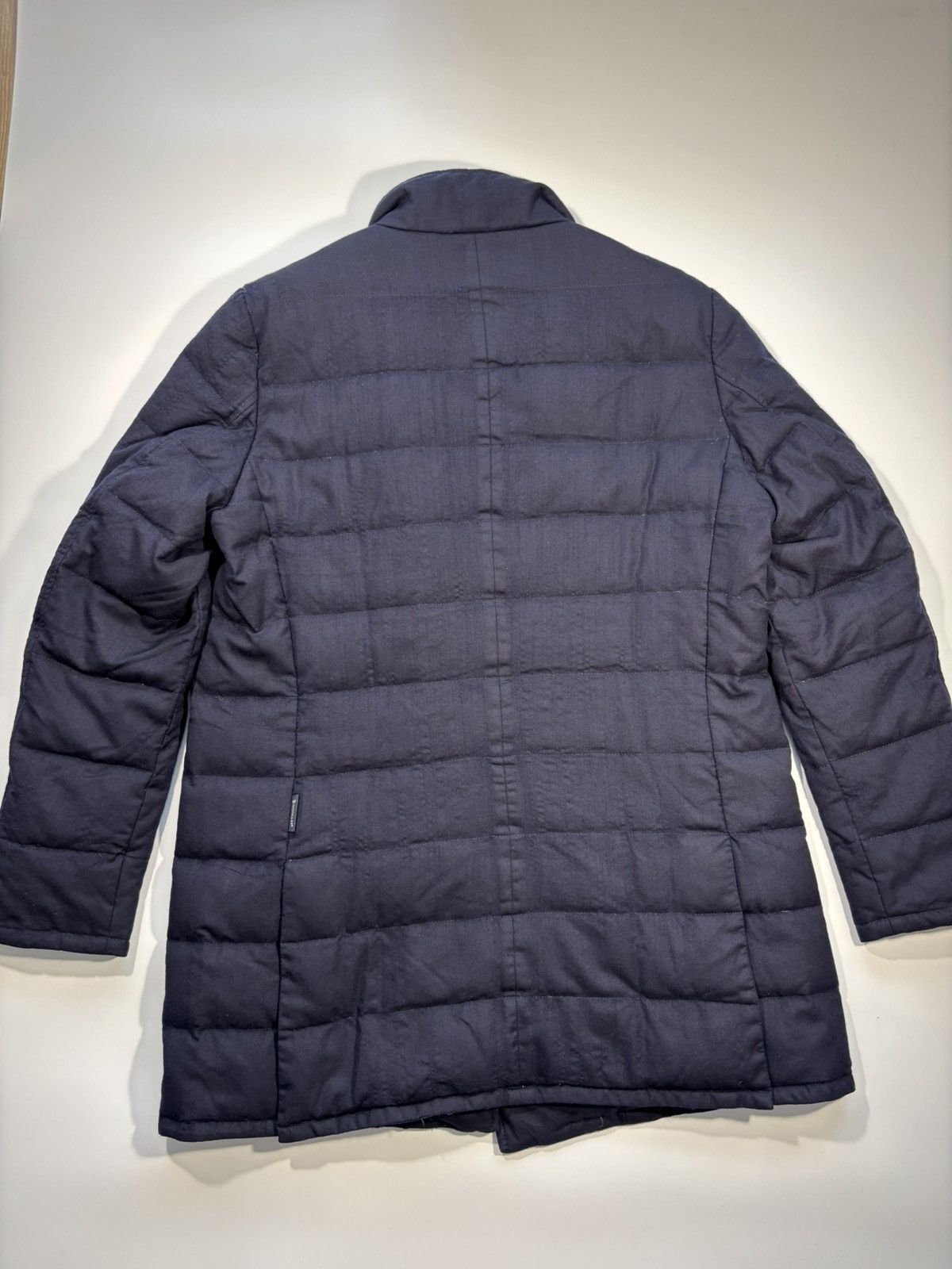 Moncler Moncler Vallier Quilted Down Coat Gray Wool Size 3 Size US M / EU 48-50 / 2 - 7 Thumbnail
