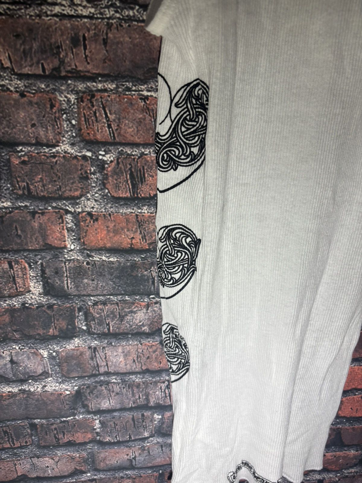 Chrome Hearts Chrome Hearts Tank Top White Ribbed Gothic Size S Authentic Size US S / EU 44-46 / 1 - 9 Thumbnail