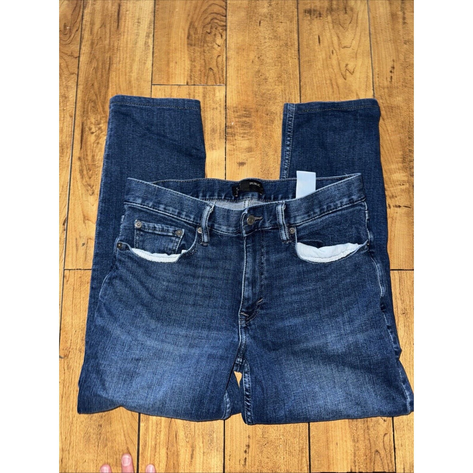 Banana Republic Banana Republic Slim Denim Jeans Blue 30x25 Measured Size US 30 / EU 46 - 3 Thumbnail
