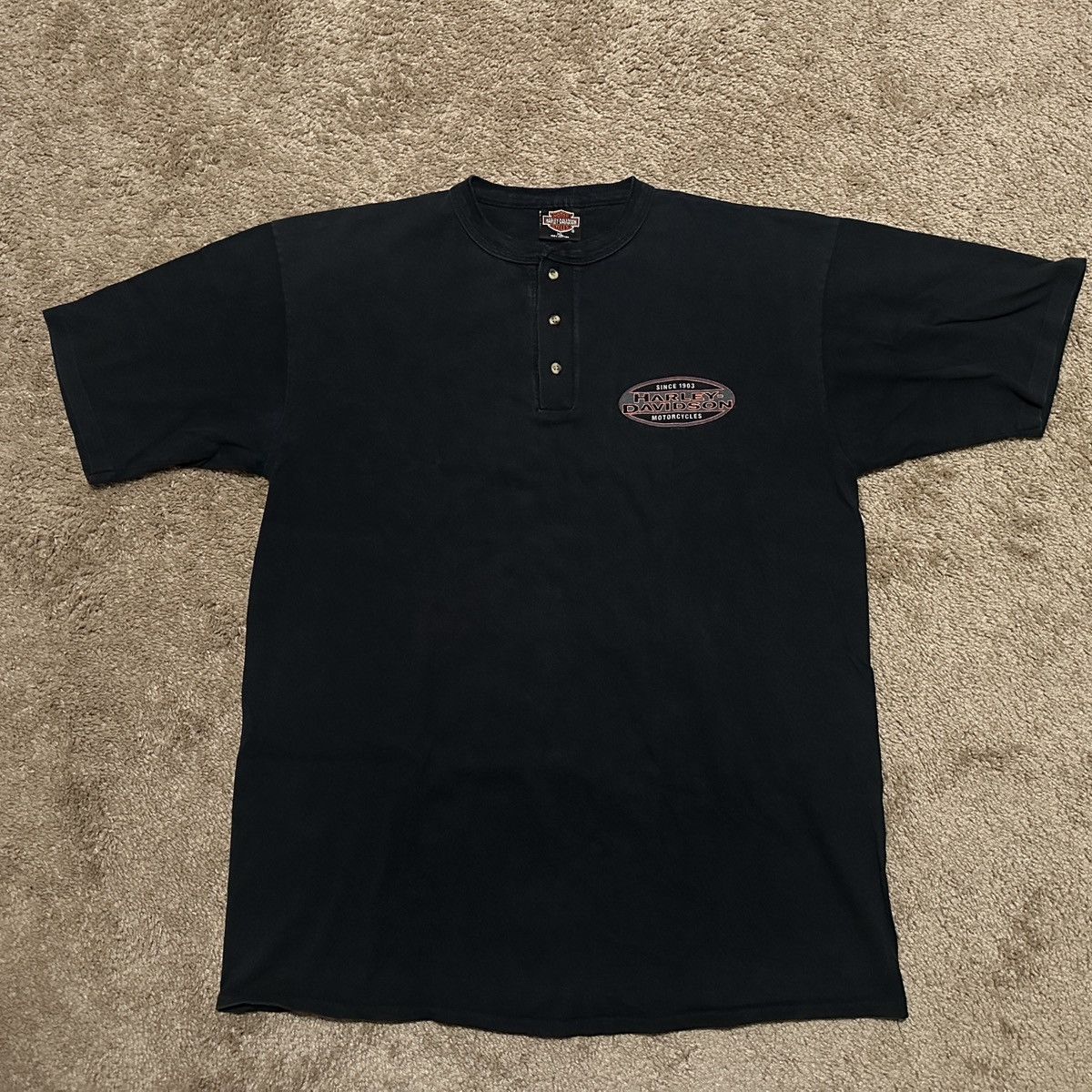 Harley Davidson × Vintage Vintage Harley Davidson Shirt Mesa Arizona Shirt Bike Grunge Size US XL / EU 56 / 4 - 1 Thumbnail