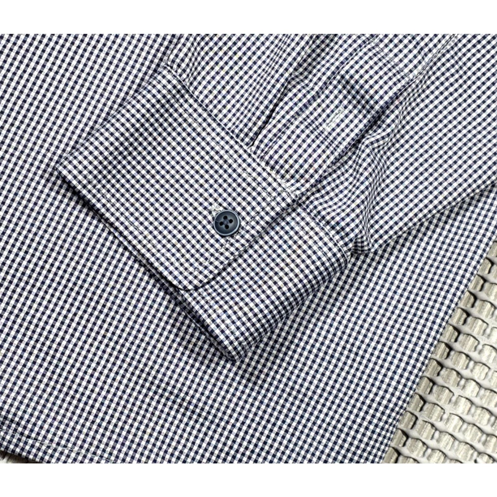 TravisMathew Travis Mathew Shirt Mens XL Black White Check Button Up Long Sleeve Performance Size US XL / EU 56 / 4 - 6 Thumbnail
