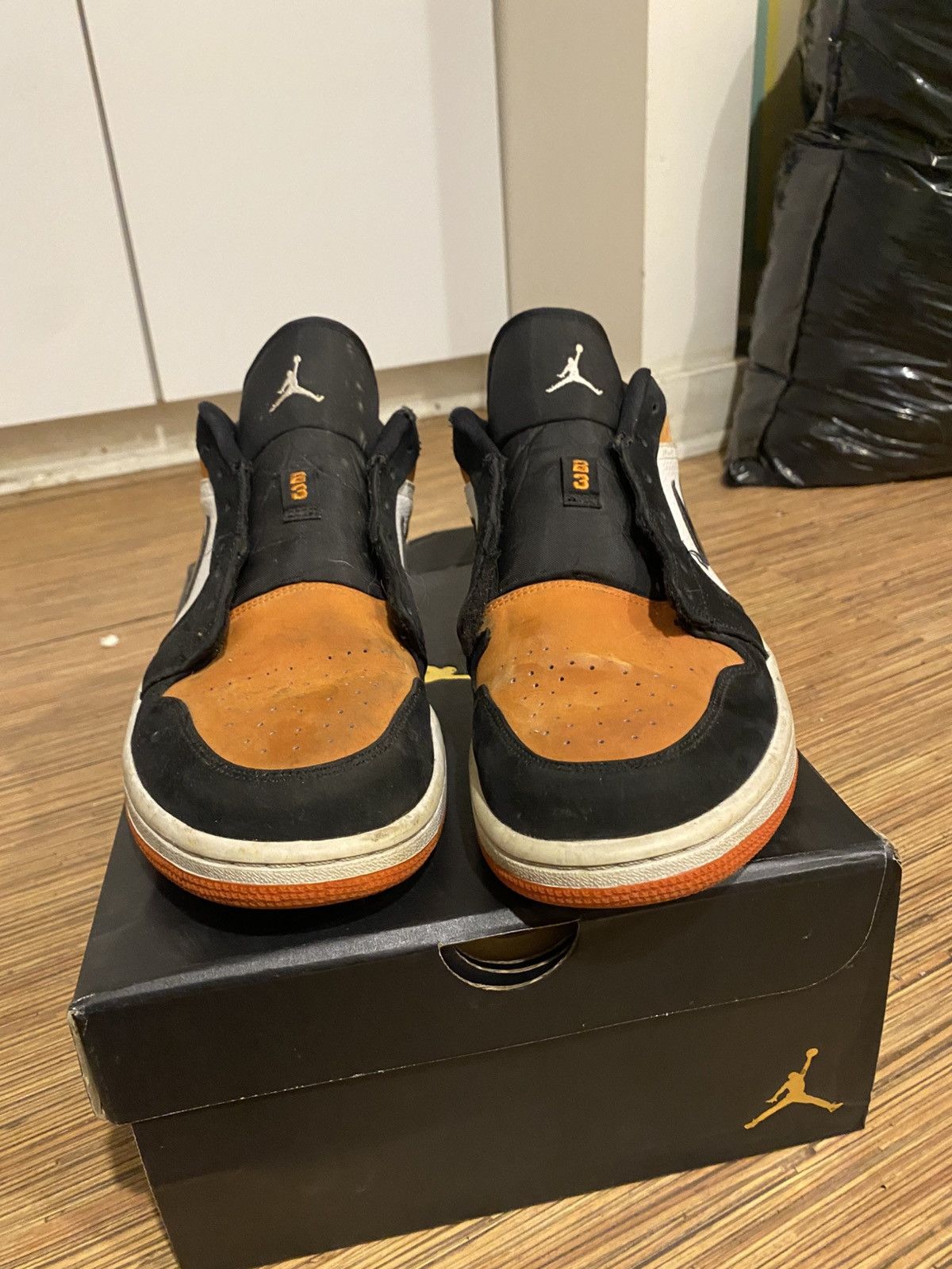 Jordan Brand × Nike Air Jordan Low 1 - Shattered Backboard - Orange/Black Size US 12 / EU 45 - 4 Thumbnail