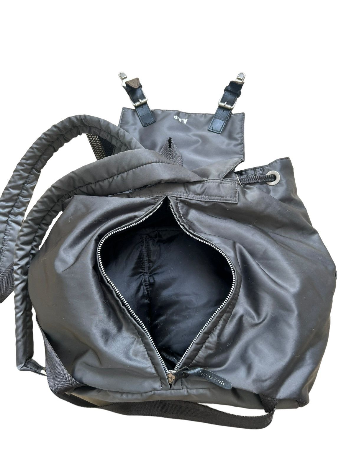 Vintage A.I.P Japan Grey Tactical Nylon Tanker Backpack Size ONE SIZE - 18 Thumbnail