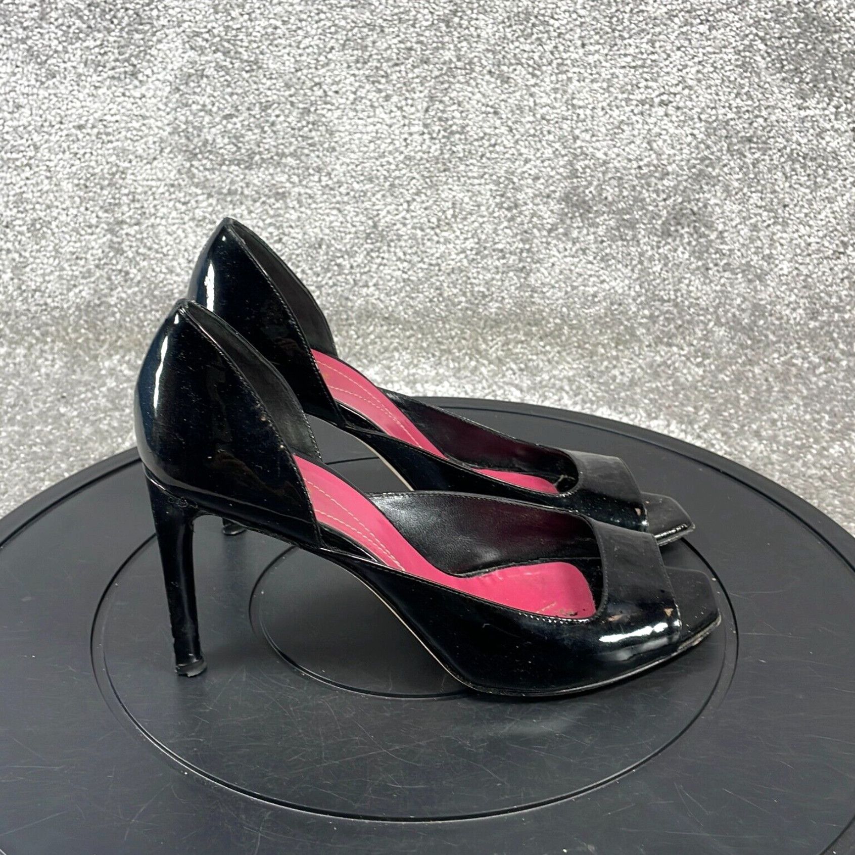 Vintage Black Patent Leather Peep Toe Pumps for Women in Size 6.5 by Kate Spade New York Grailed