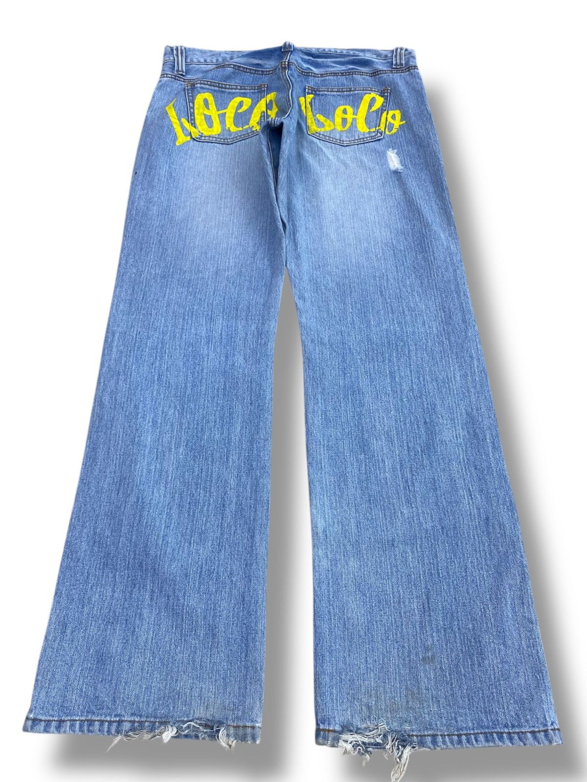 Other Japanese Brand Blue Faded Wash Style Loose Jeans Size US 33 - 3 Thumbnail