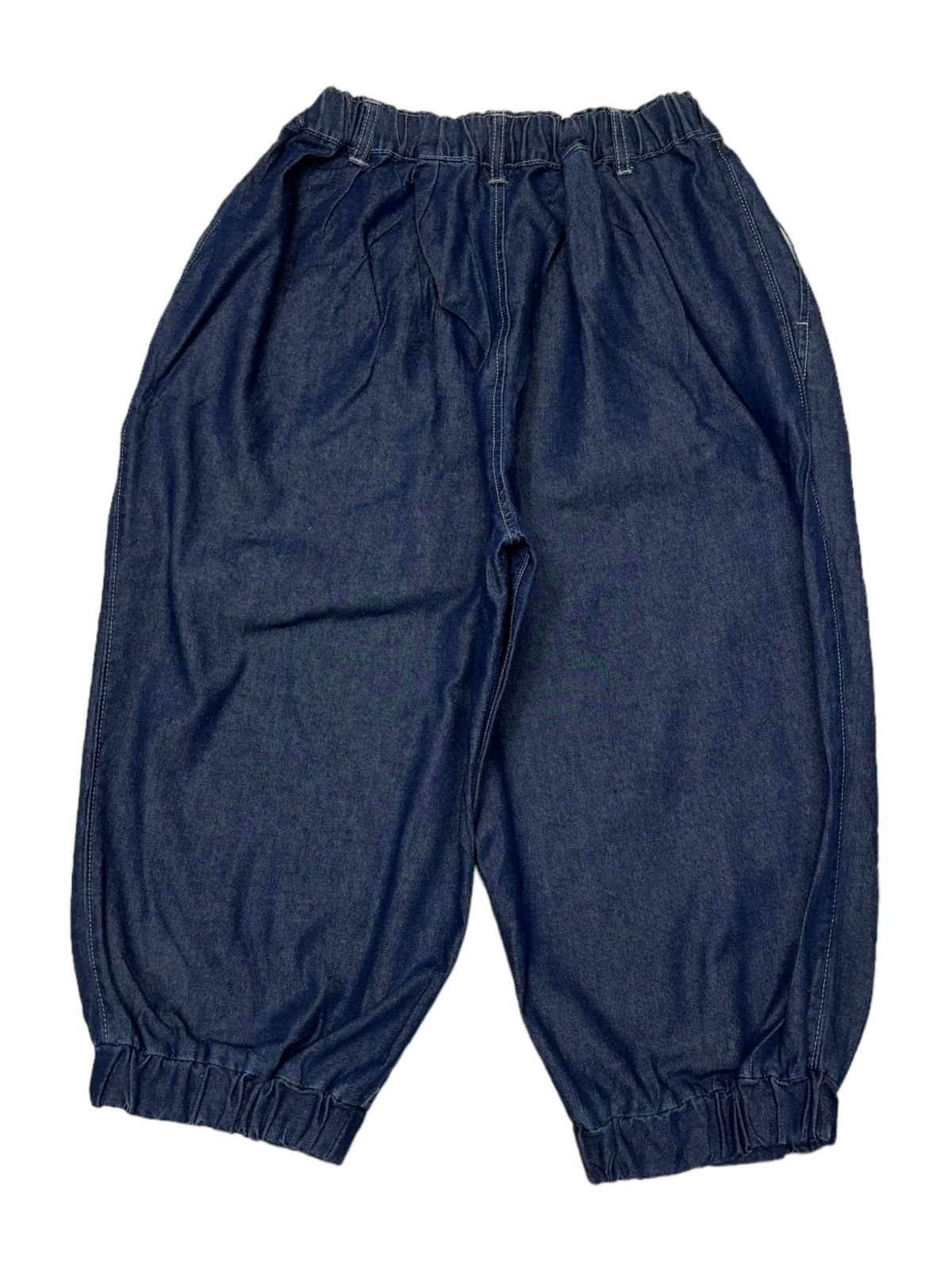 Issey Miyake 🎈INDIGO BALLOON PANTS AVANT GARDE STYLE DENIM SHORT Size US 30 / EU 46 - 3 Thumbnail