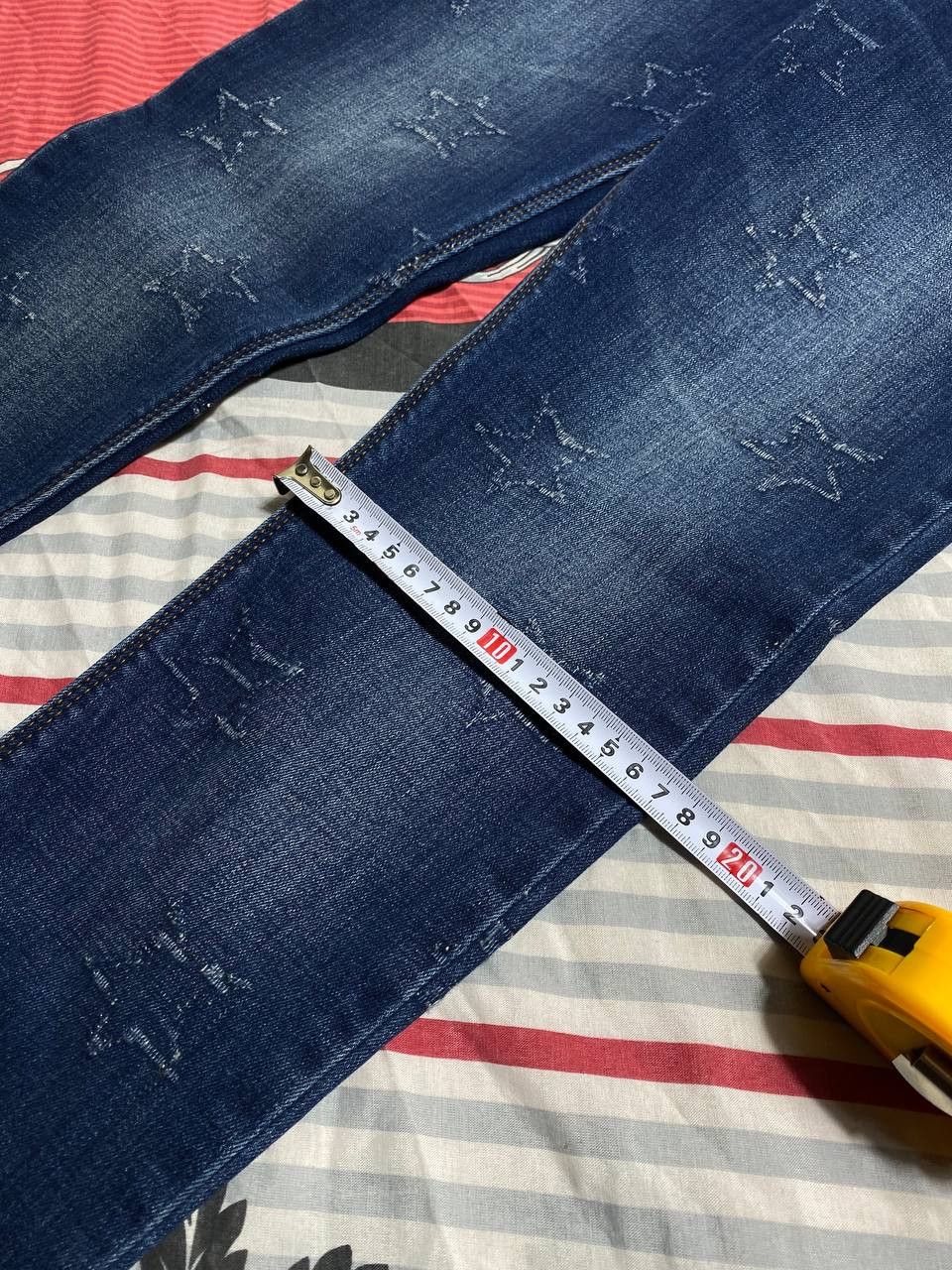 Japanese Brand Crazy Crash Dirty Baggy Faded Jean Japan Avant Garde Style Size US 30 / EU 46 - 2 Thumbnail
