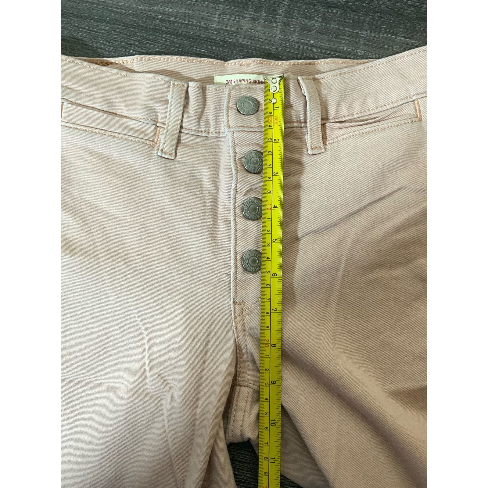 Levi's Levis's Strauss & Co 311 Shaping Skinny Light Pink Jeans Size 27" / US 4 / IT 40 - 10 Thumbnail