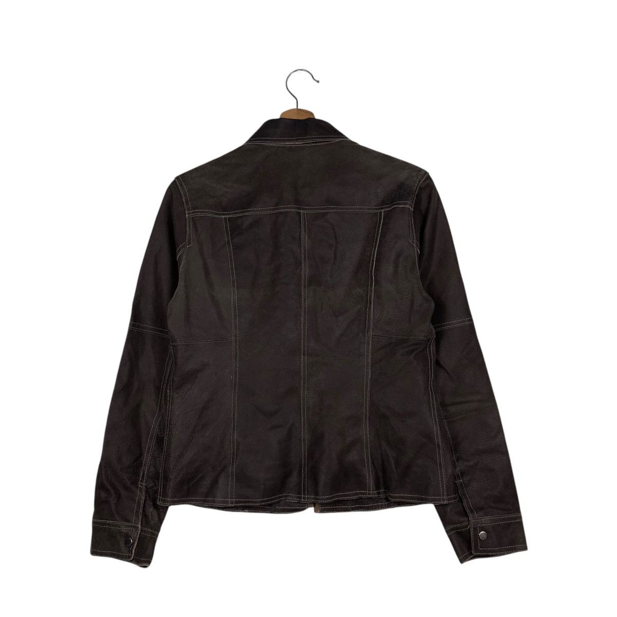 📌Vintage Biker Leather Jacket Comme Ca Ism Bondage Design