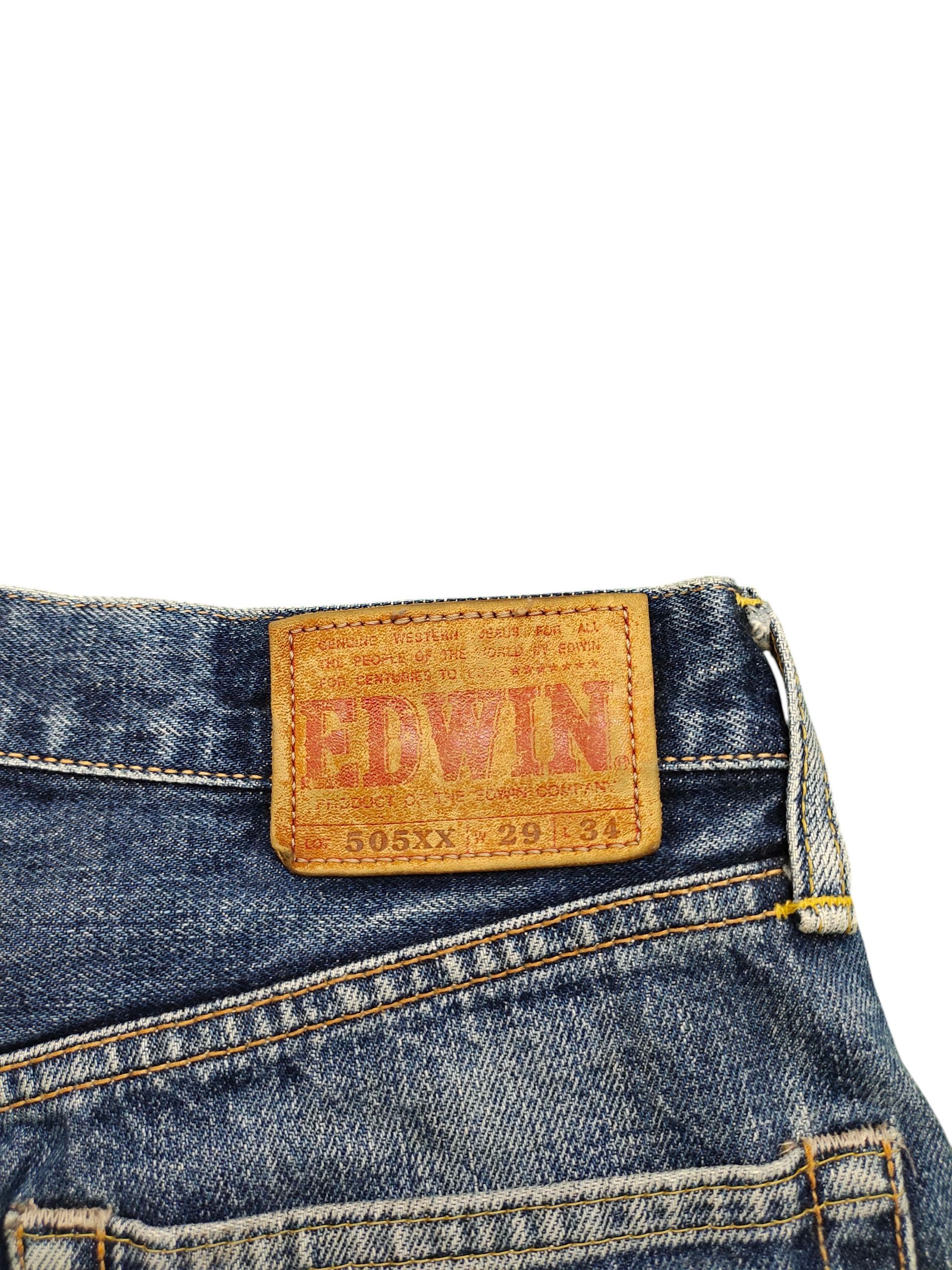 Kapital Vintage 90s Edwin 505xx Selvedge Dirty Distress Denim Jeans Size US 29 - 10 Thumbnail