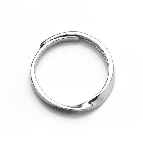 Jewelry Elegant Silver Minimalist Ring - 925 Sterling Silver Size ONE SIZE - 4 Thumbnail